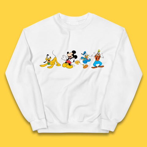 Mickey And Friends Mickey Mouse Daisy Duck Pluto Goofy Donald Duck Disney Group Disney Best Friends Kids Jumper