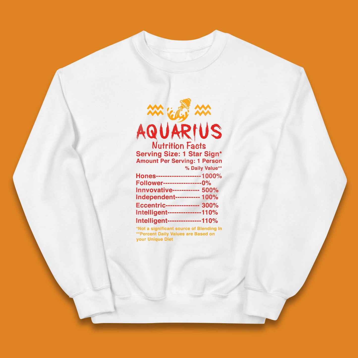 Aquarius Nutrition Facts Kids Jumper
