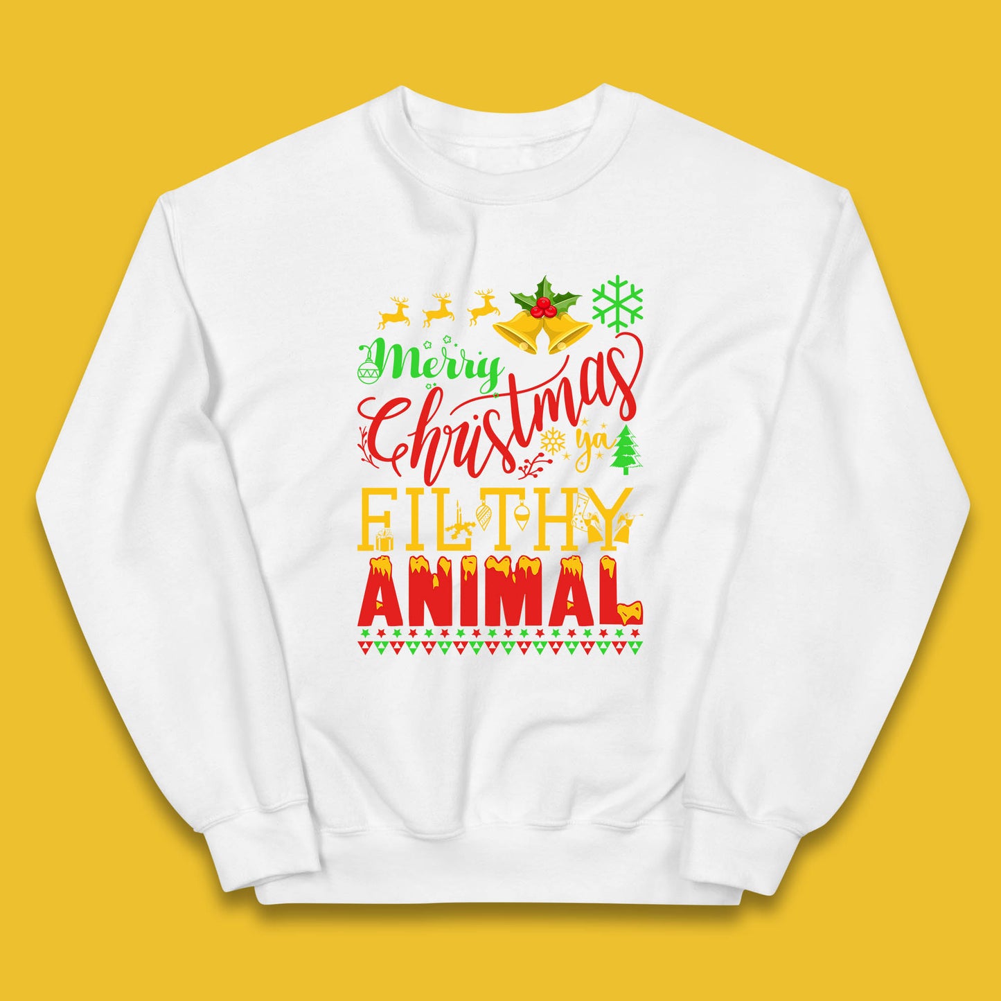 merry christmas ya filthy animal jumper