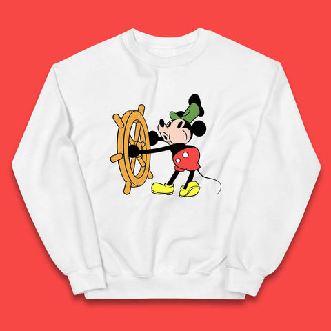 Classic Disney Mickey Mouse Steamboat Willie Disneyland Magic Kingdom Trip Kids Jumper