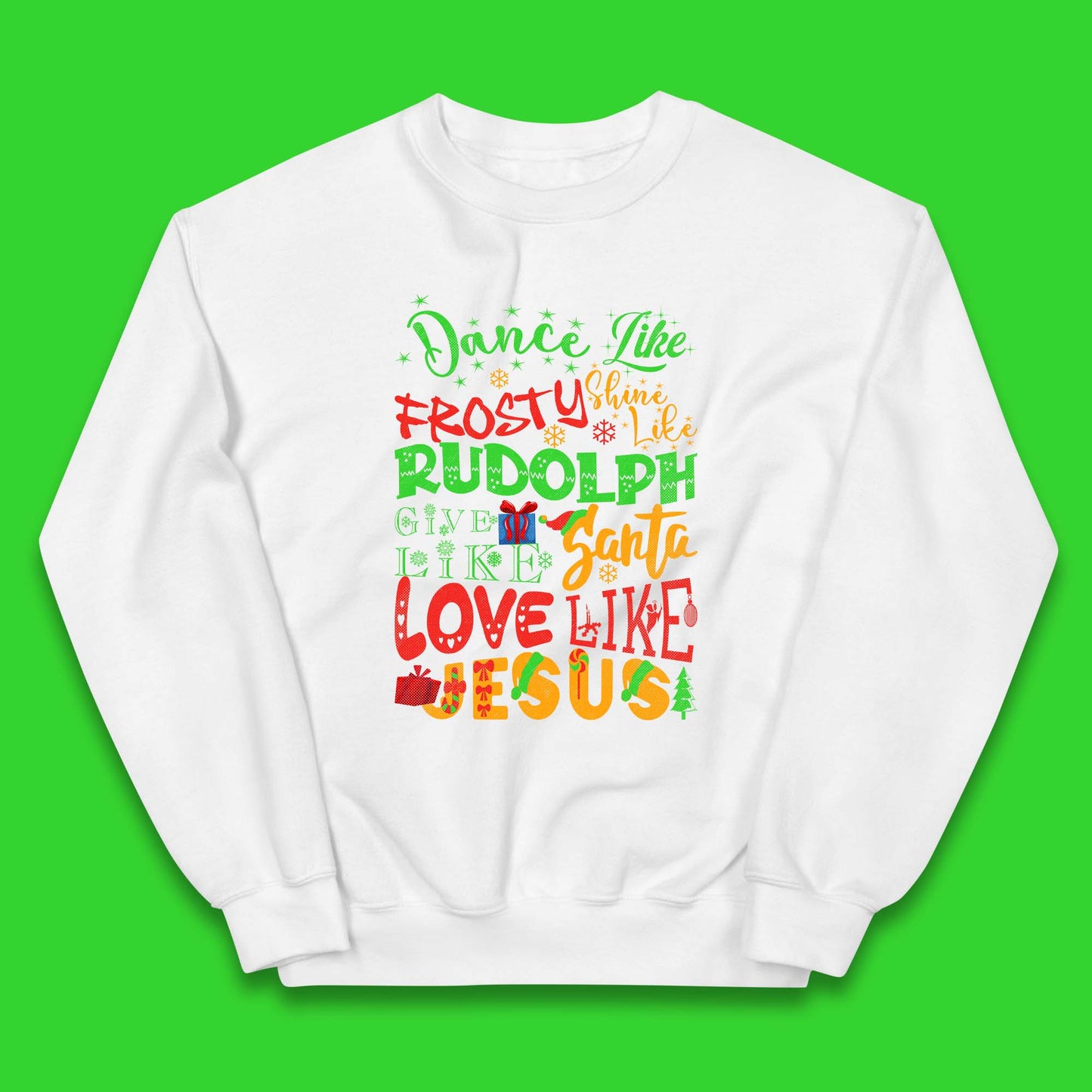 Dance Like Frosty Christmas Kids Jumper