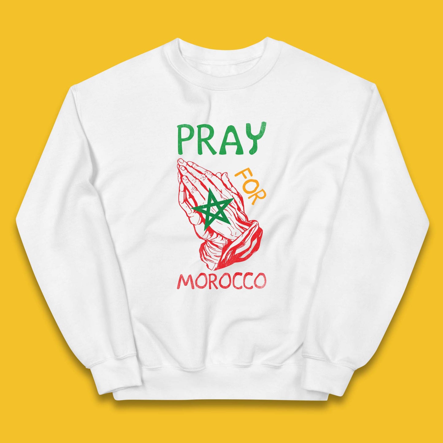 Pray For Morocco Stand With Morocco Support Morocco Stay Strong Morocco Earthquake Kids Jumper
