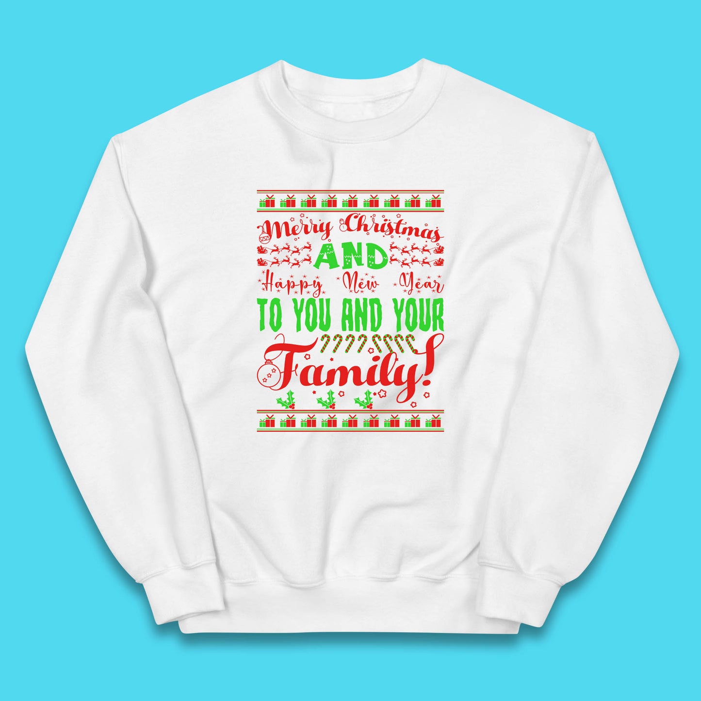 merry christmas family jumper