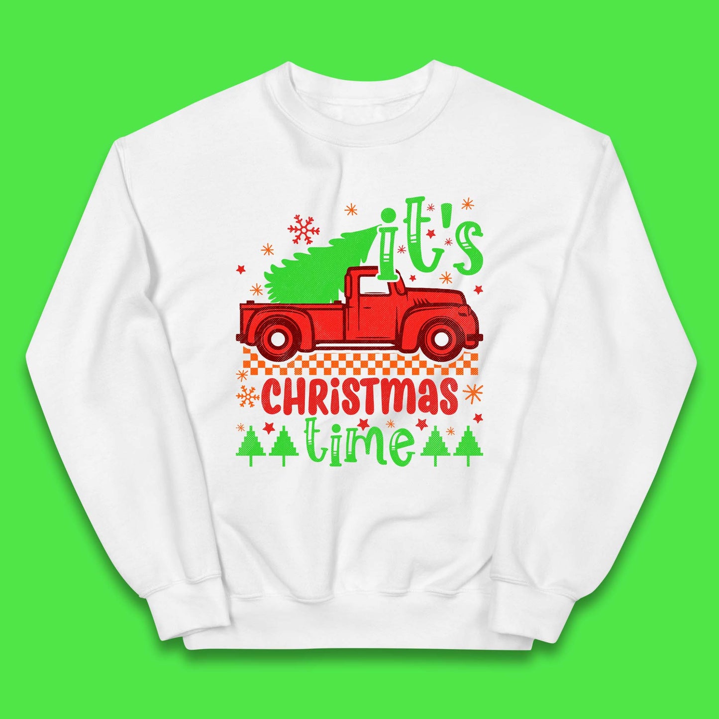 Christmas Truck Kids Jumper