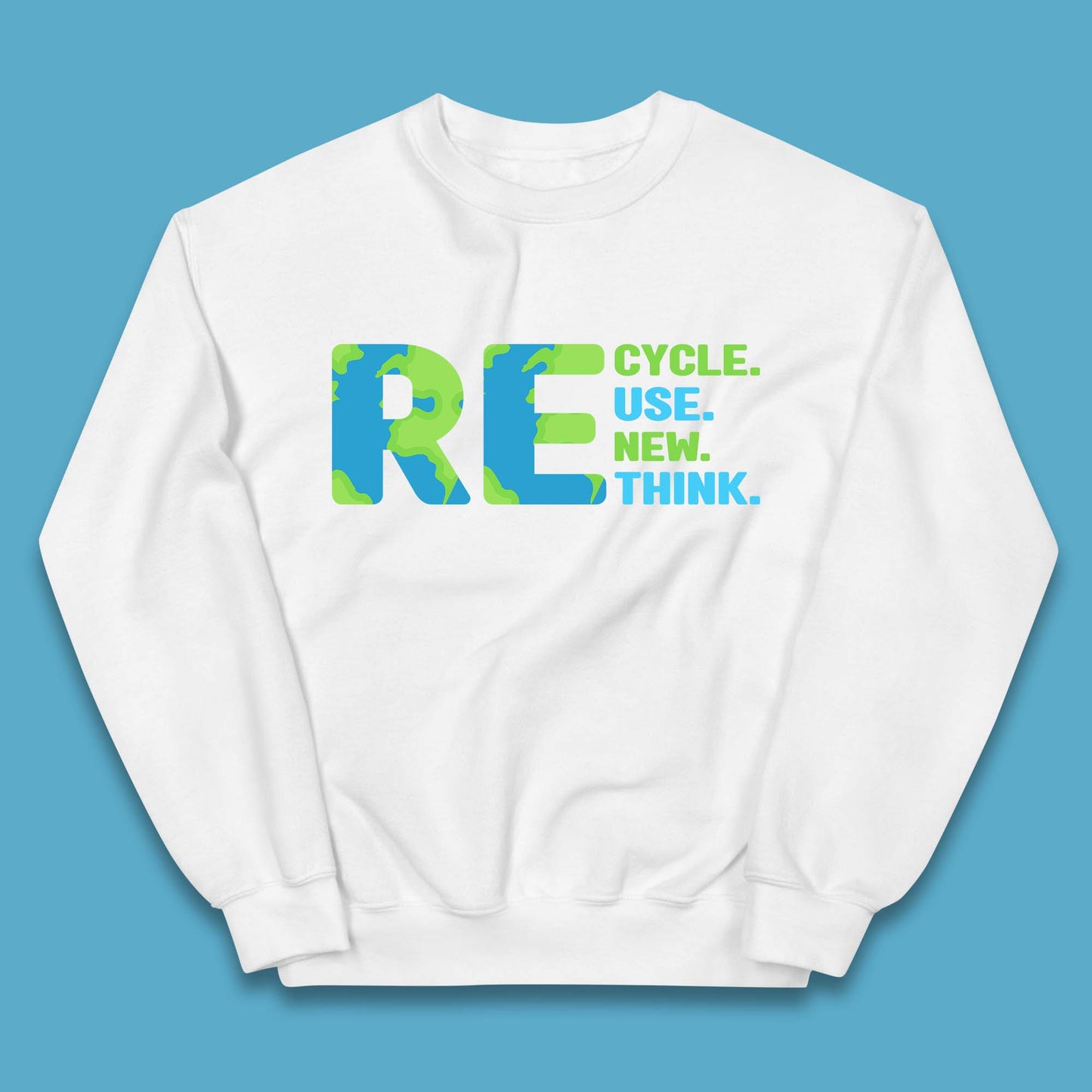 Recycle Reuse Renew Rethink Earth Day Environmental Activism Kids Jumper