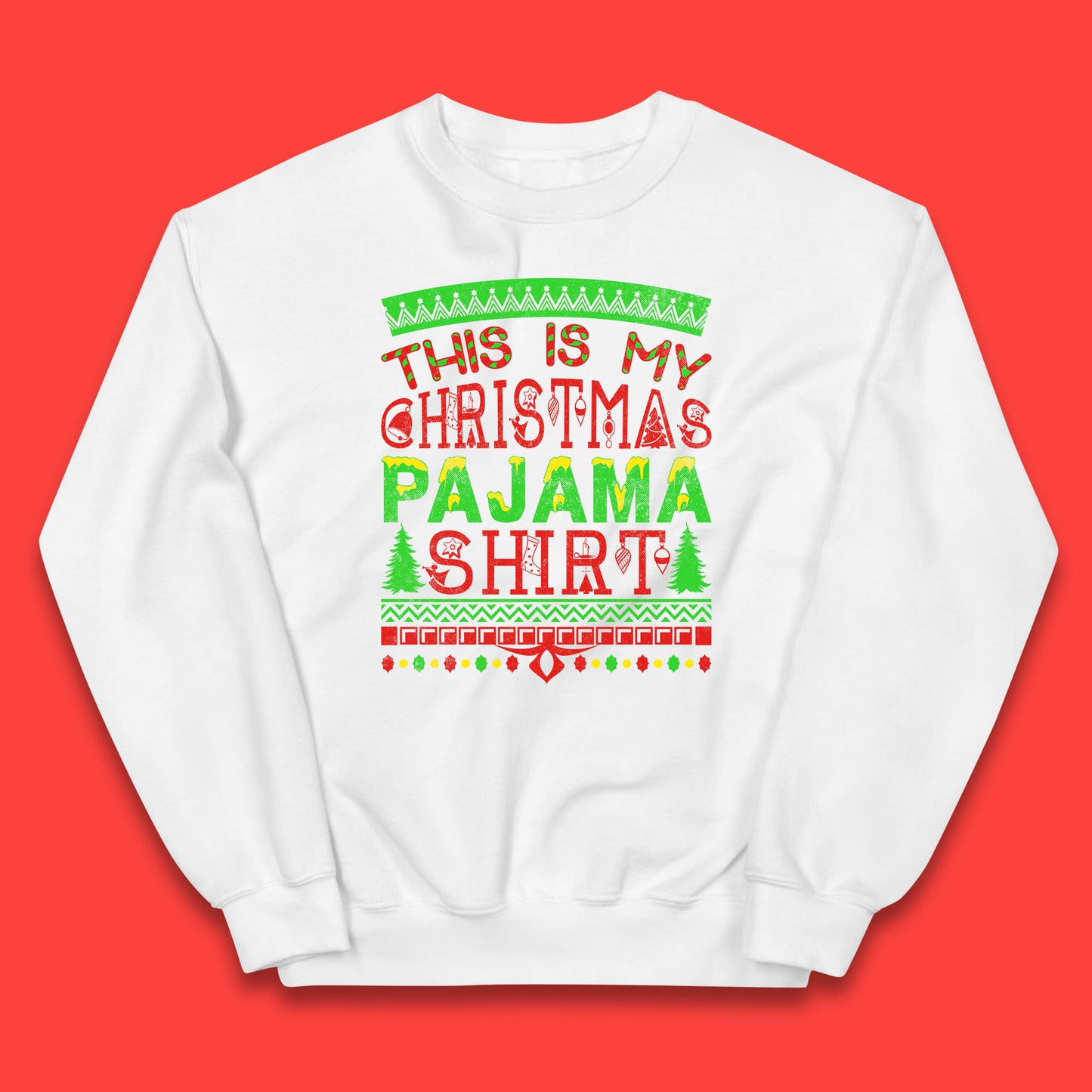this is my christmas pajama shirt jumper