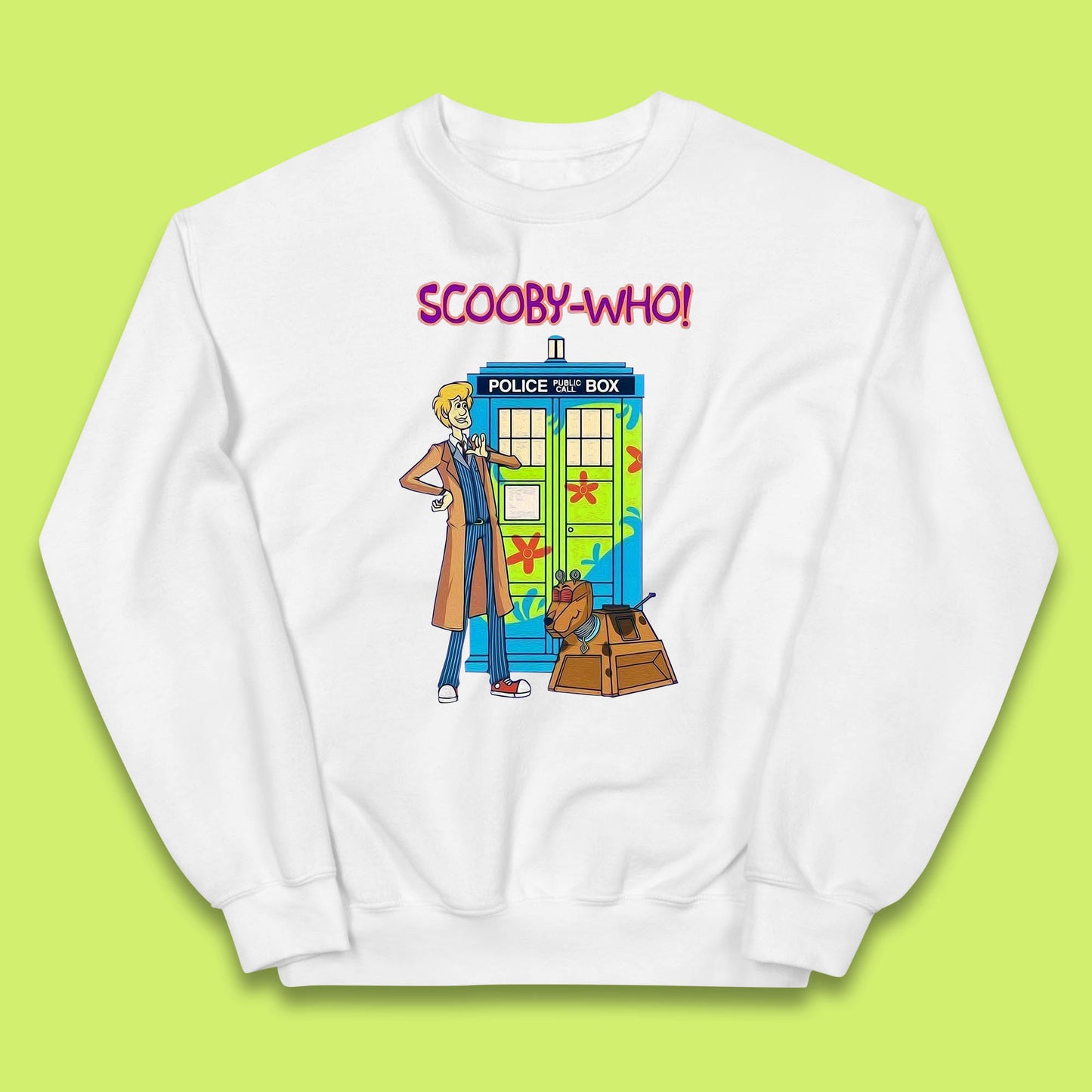 Scooby-Who Police Public Call Box Scooby-Doo Doctor Who Tardis Police Box Kids Jumper