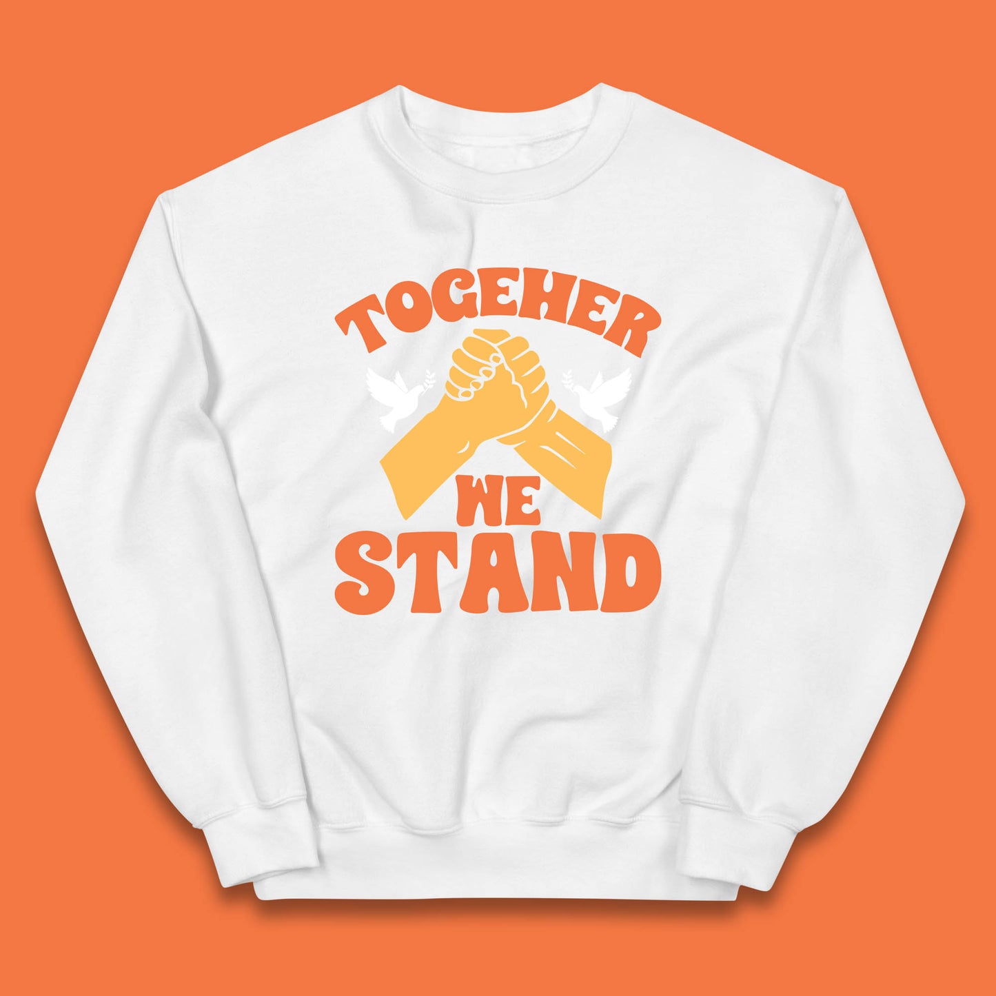 Together We Stand Handshake All Lives Matter Equality Social Justice Kids Jumper