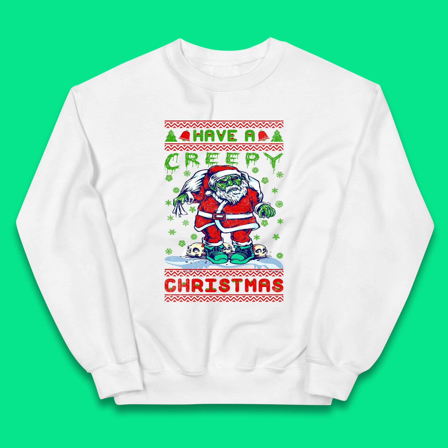 zombie santa claus jumper