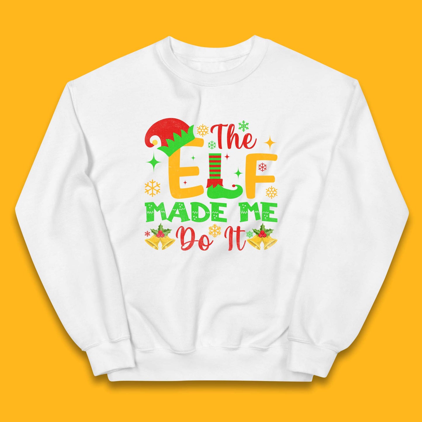 the elf made me do it christmas jumper