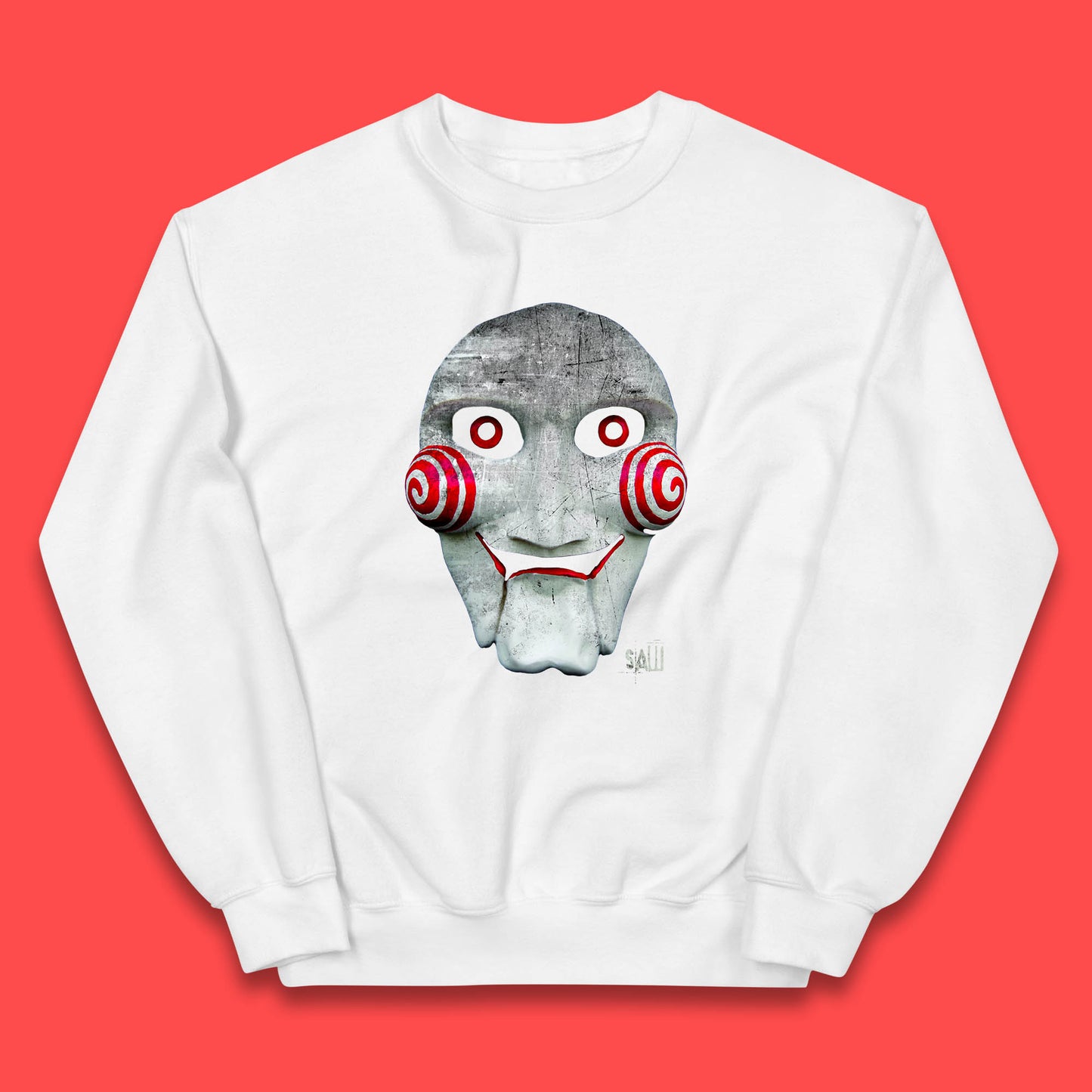 Vintage Saw Jigsaw Halloween Horror Movie Character Halloween Killer Kids Jumper