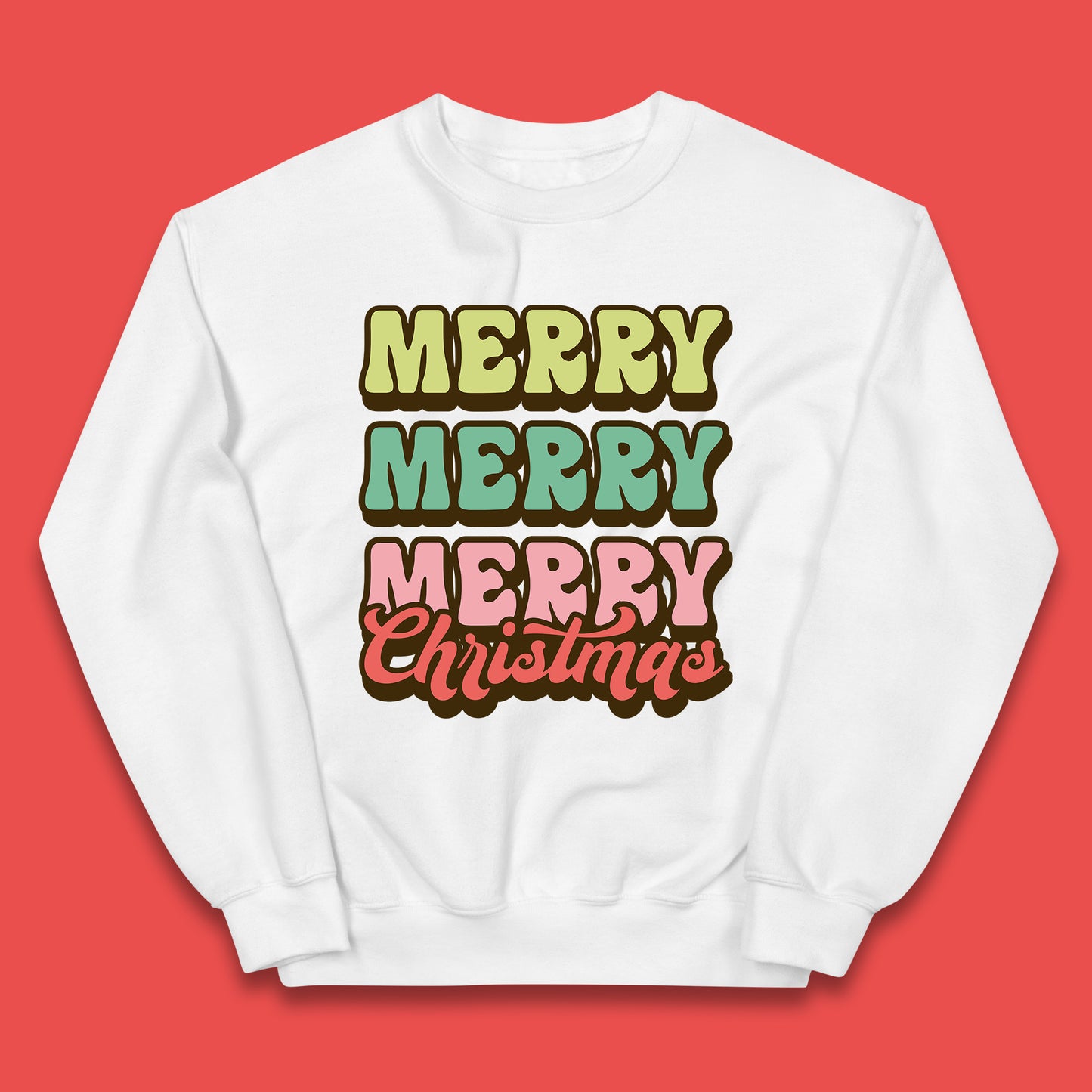 merry merry merry christmas jumper