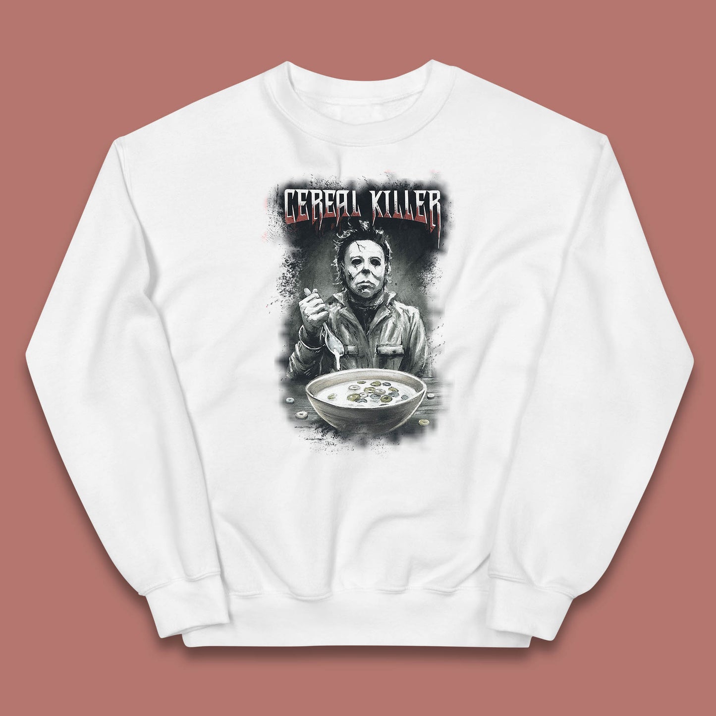 Michael Myers Cereal Killer Halloween Serial Killer Horror Movie Character Kids Jumper