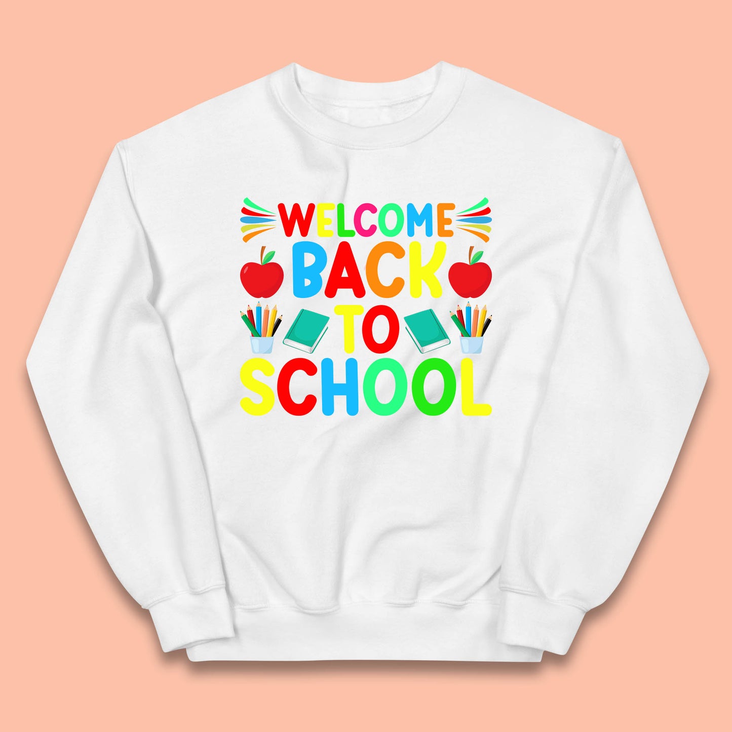 Welcome Back To School Happy First Day Of School Western School Kids Jumper