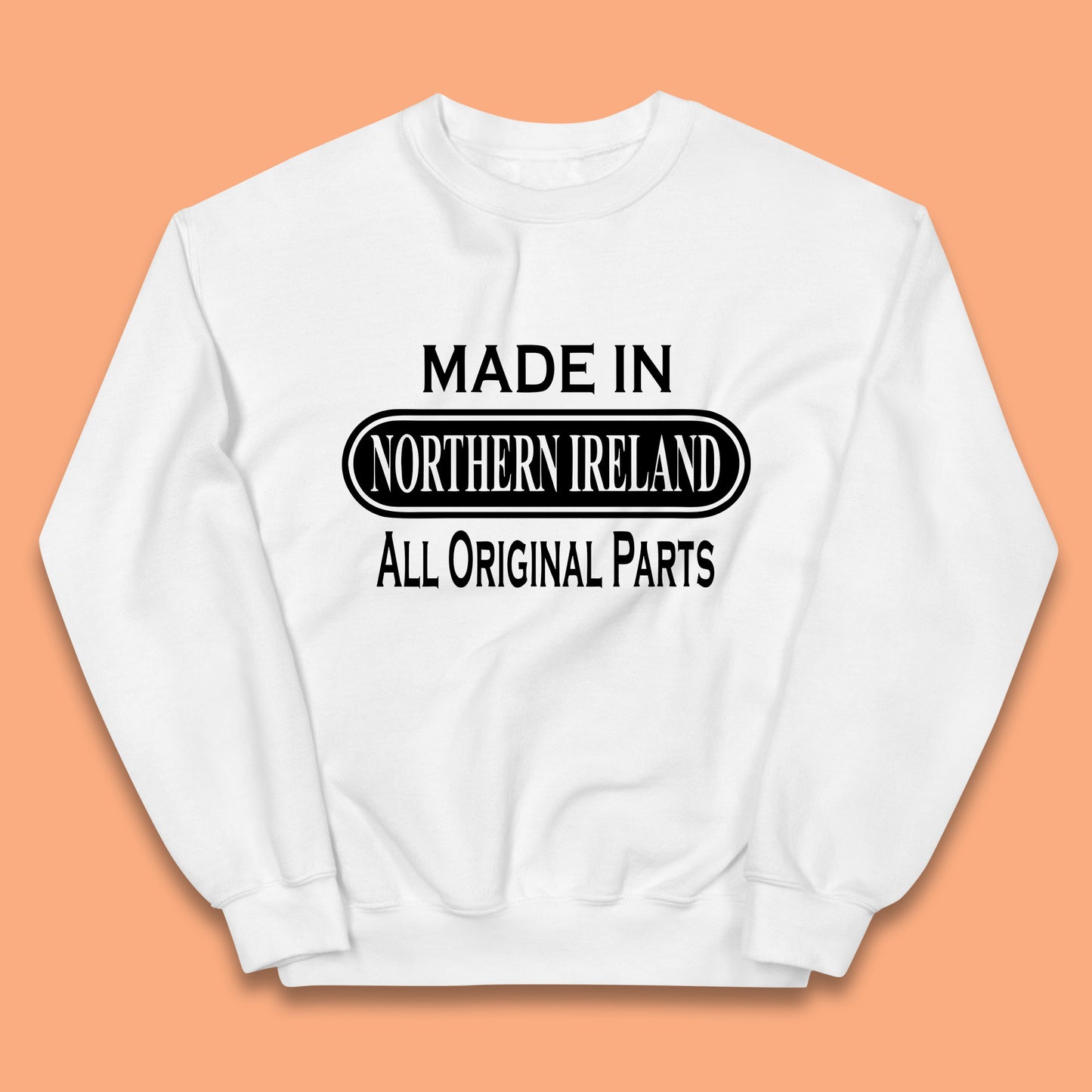 Made in Northern Ireland All Original Parts Kids Jumper