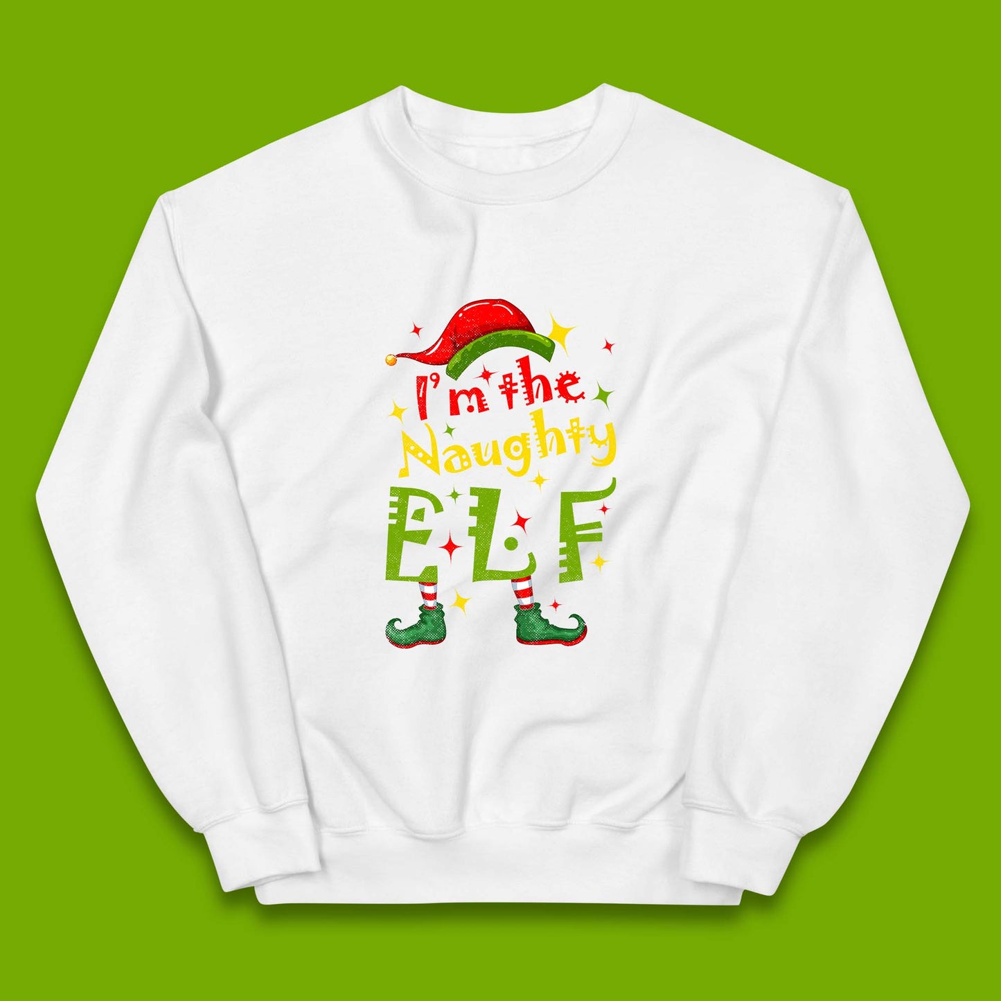 naughty elf jumper