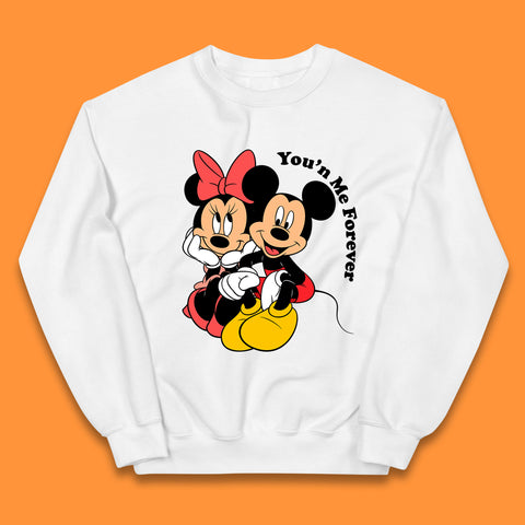 You'n Me Forever Disney Mickey & Minnie Mouse Disneyland Cartoon Characters Disney World Walt Disney Kids Jumper