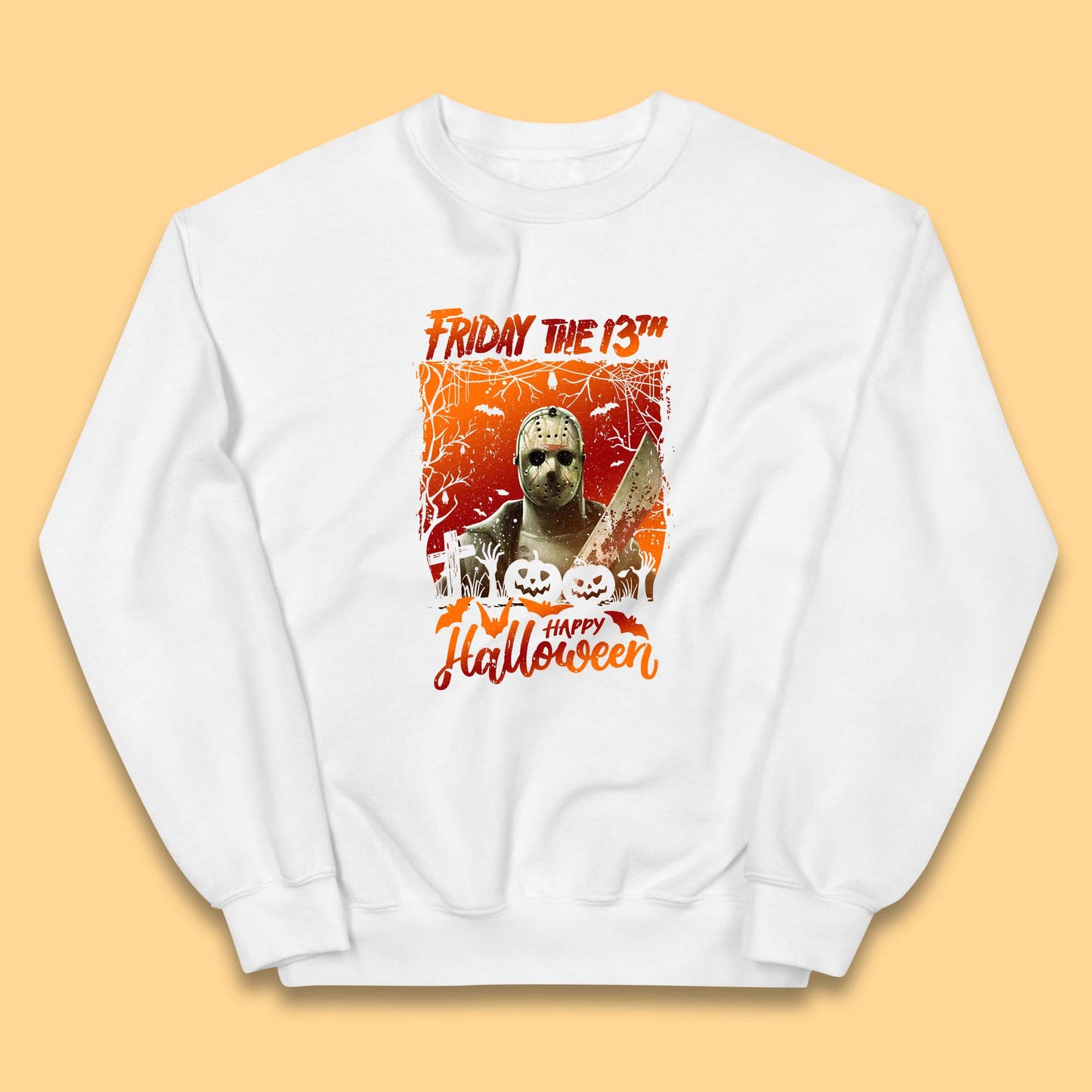 Friday The 13th Happy Halloween Jason Voorhees Halloween Horror Movie Character Kids Jumper