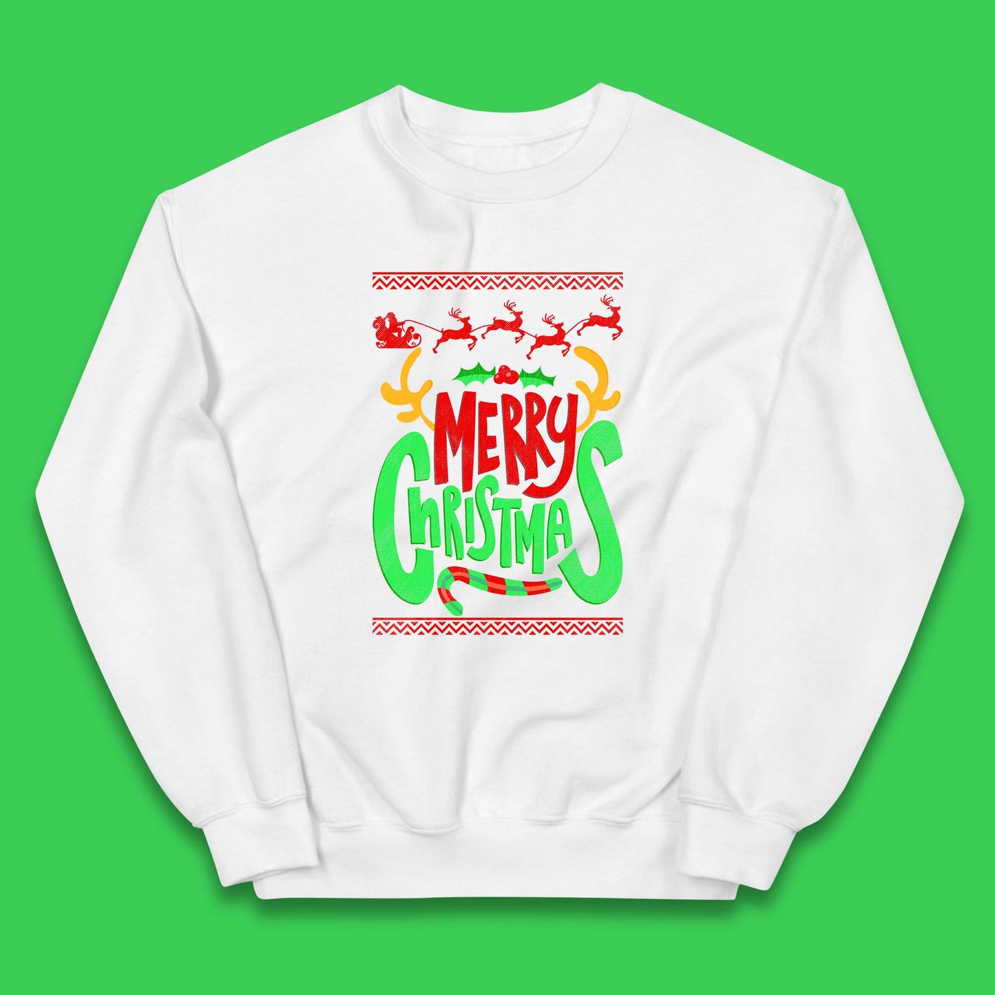 christmas reindeer antlers jumper