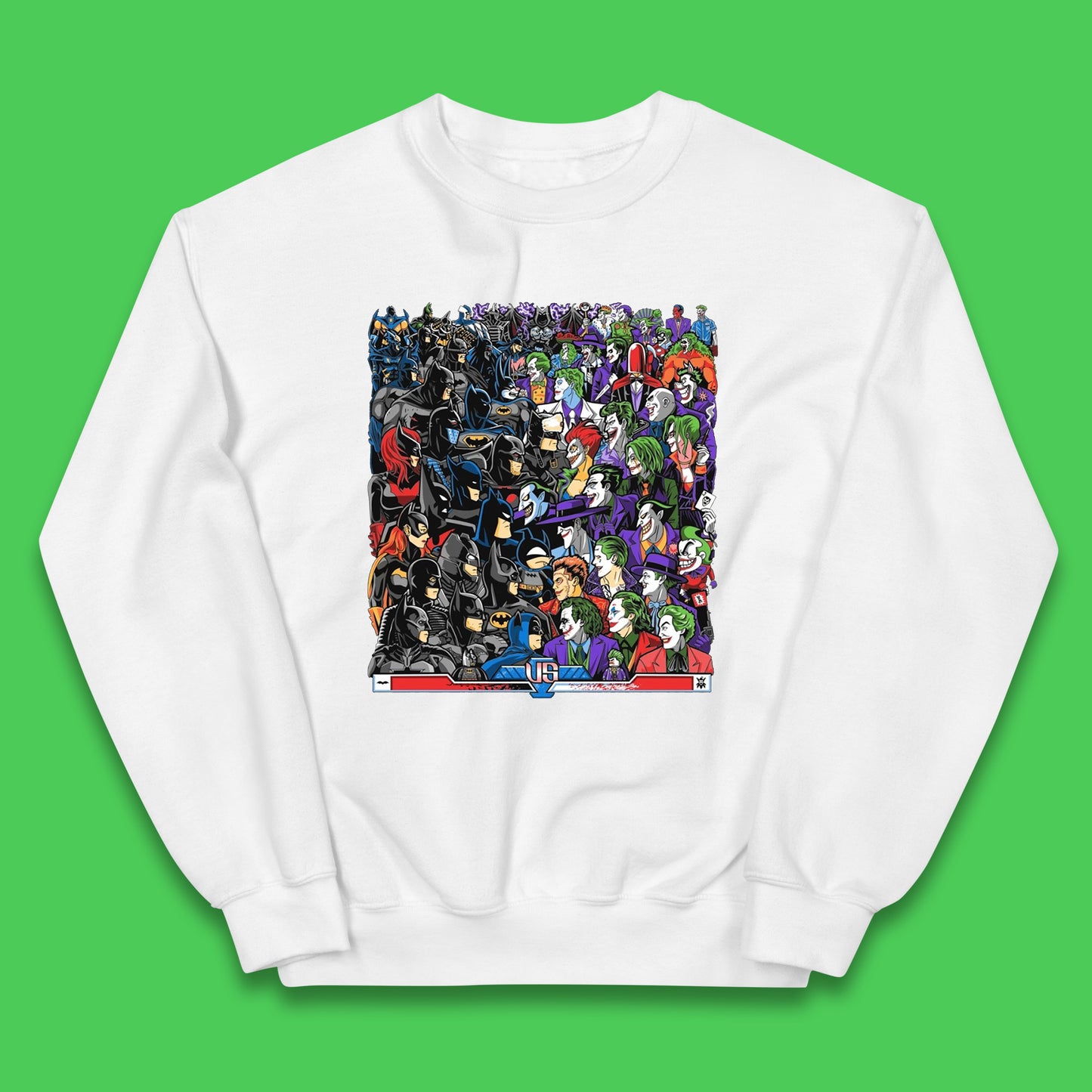 Bats VS Clowns DC Comics Batmans VS Joker Clowns Fighting Spoof Supervillain Comic Book Character Kids Jumper