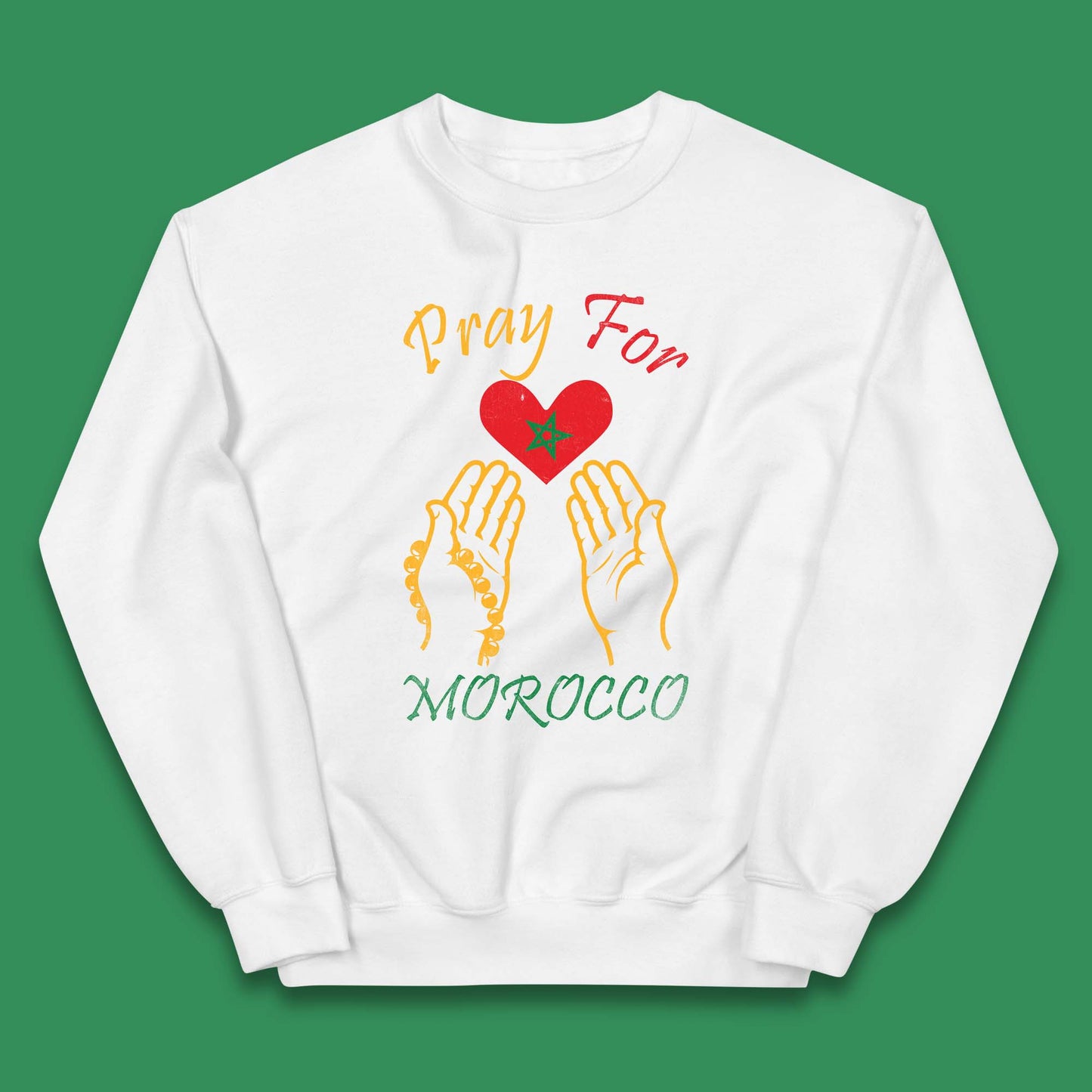 Pray For Morocco Stay Strong Morocco Earthquake Support Kids Jumper