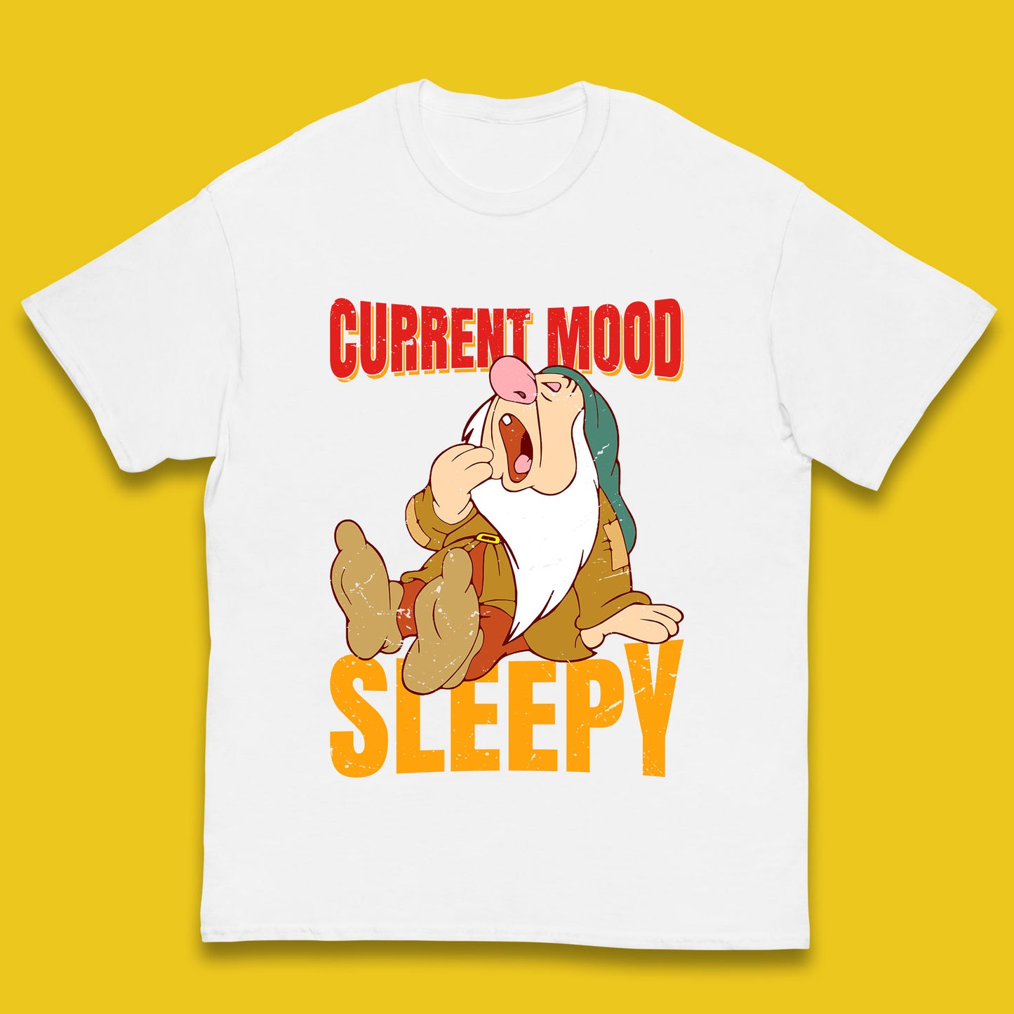 Disney Seven Dwarfs Current Mood Grumpy Bashful Sleepy Doc Dopey Sneezy Happy 7 Dwarfs Matching Disneyland Vacation Kids T Shirt