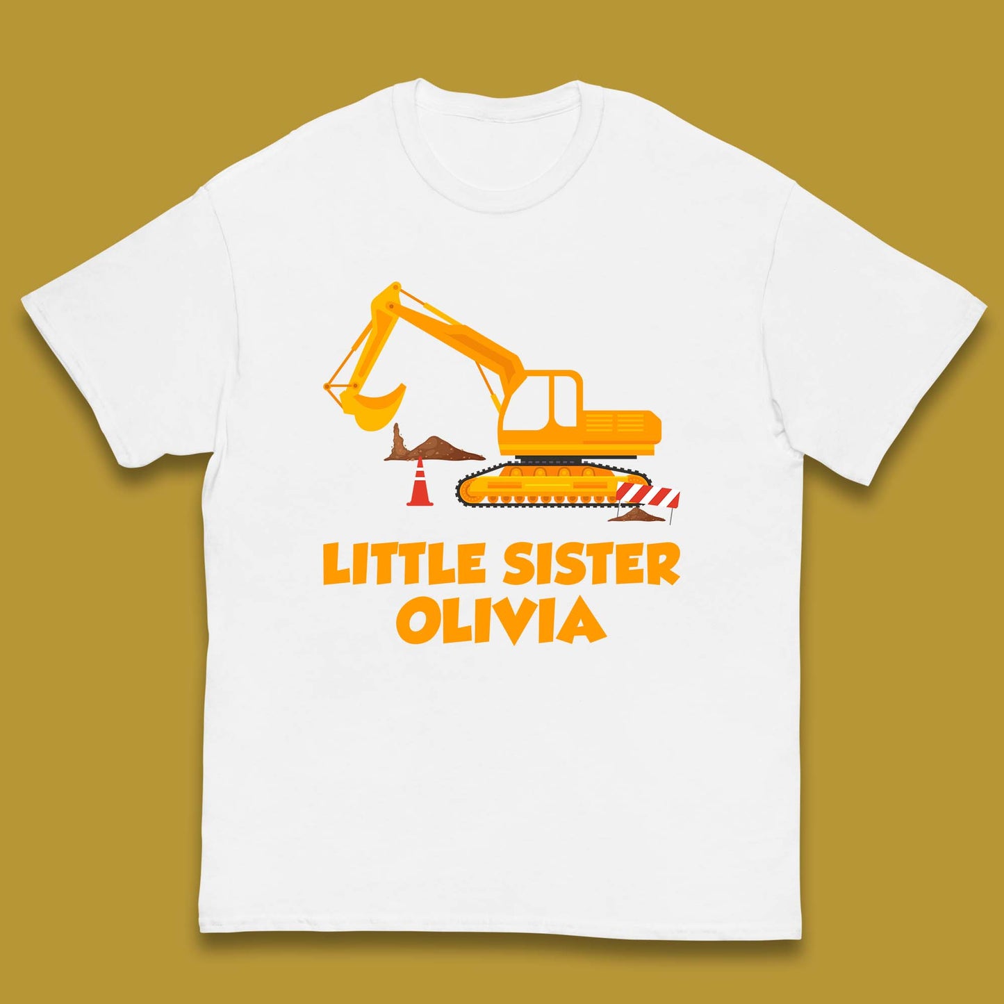 Personalised Little Sister Your Name Promoted To Sister Siblings Announcement Gift Kids T Shirt