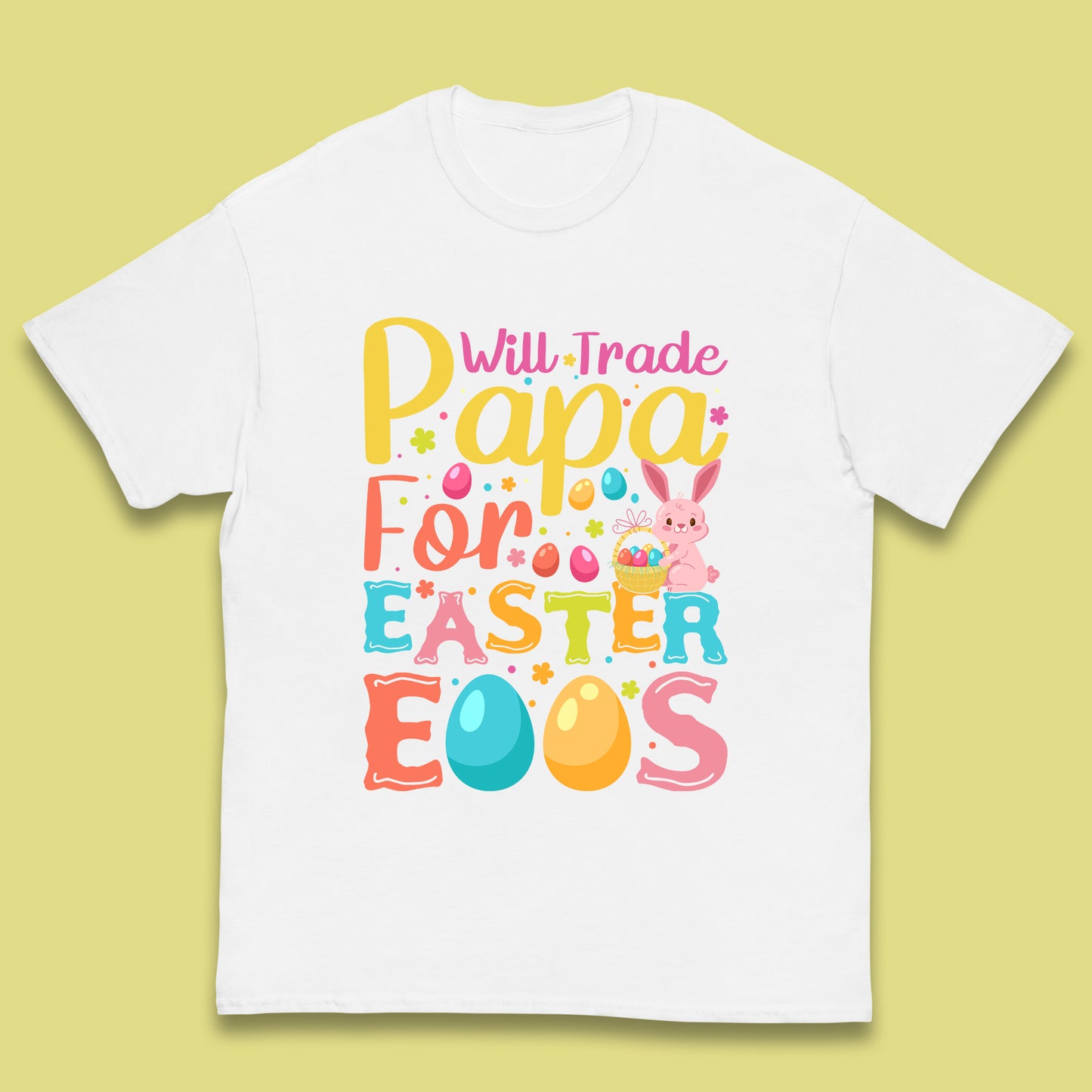 Papa For Easter Eggs Kids T-Shirt