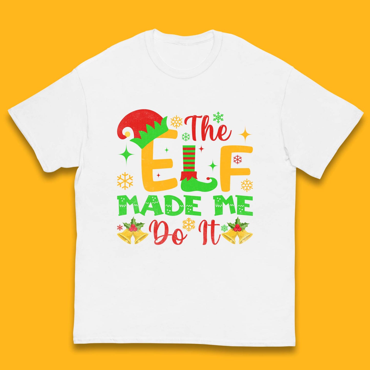 the elf made me do it christmas t shirt