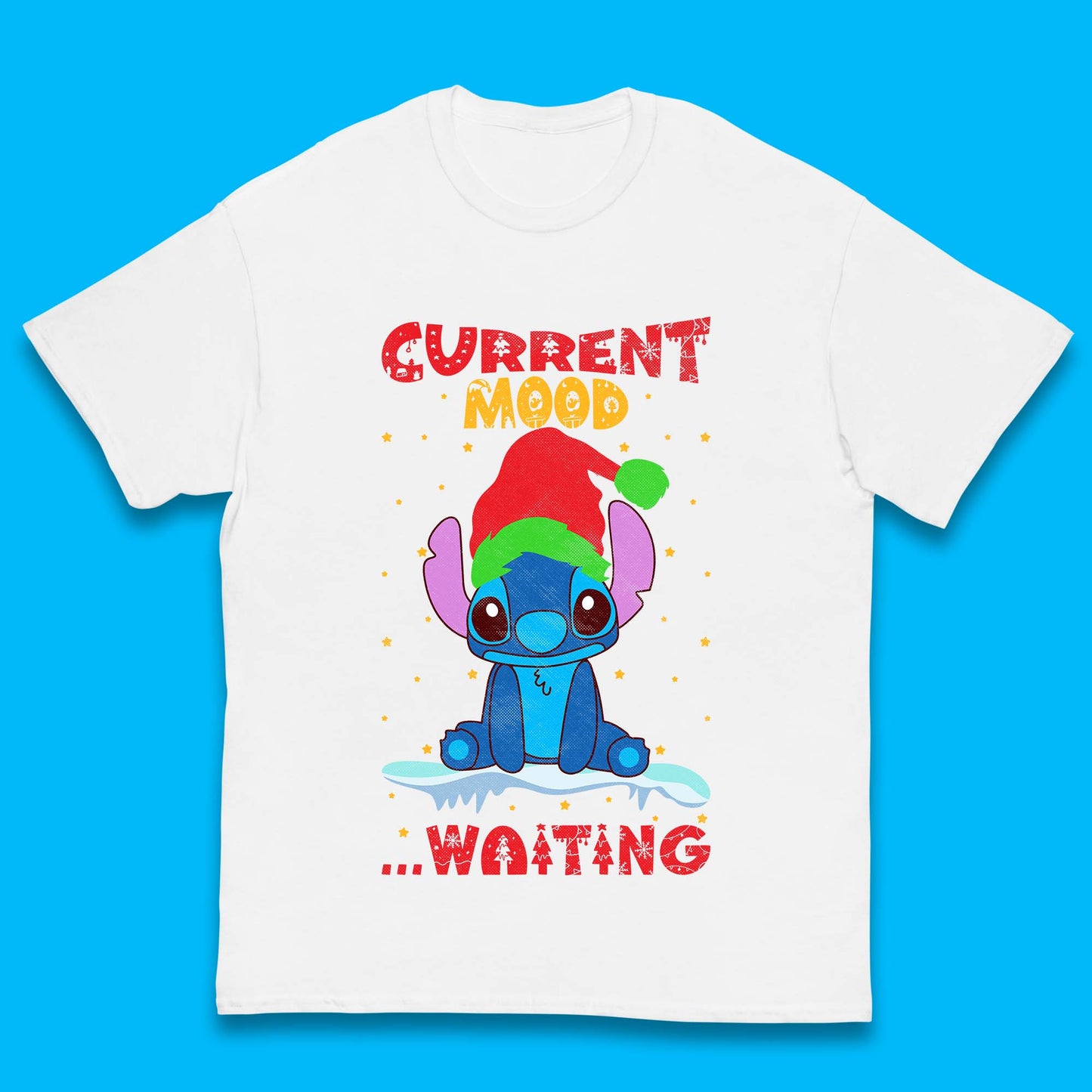 Current Mood Stitch Christmas Kids T-Shirt