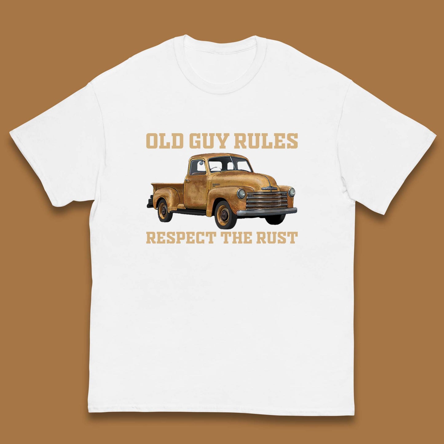 Old Guy Rules Respect The Rust Truck Classic Antique Truck Enthusiasts Kids T Shirt