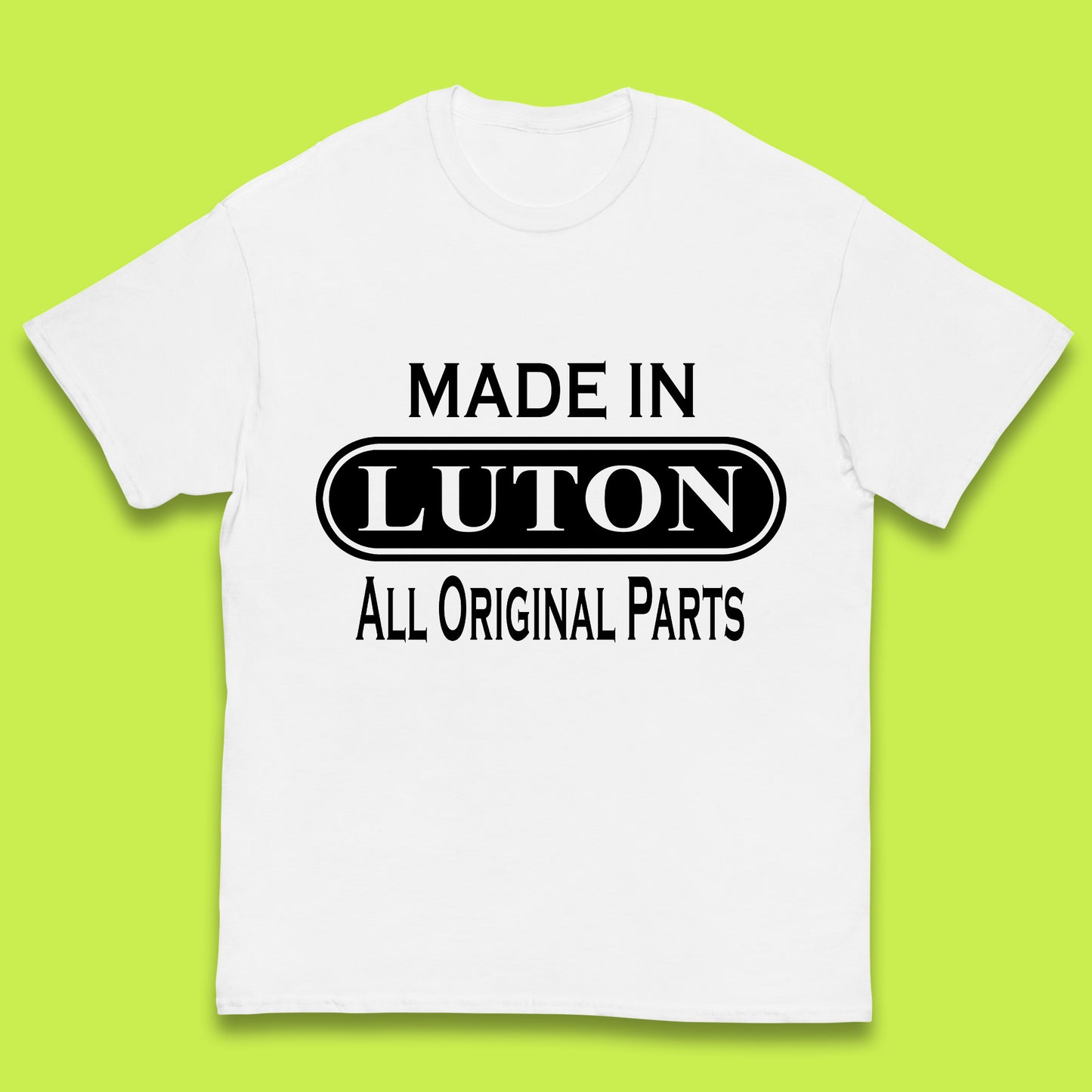 Made In Luton All Original Parts Vintage Retro Birthday Town In Bedfordshire, England Gift Kids T Shirt