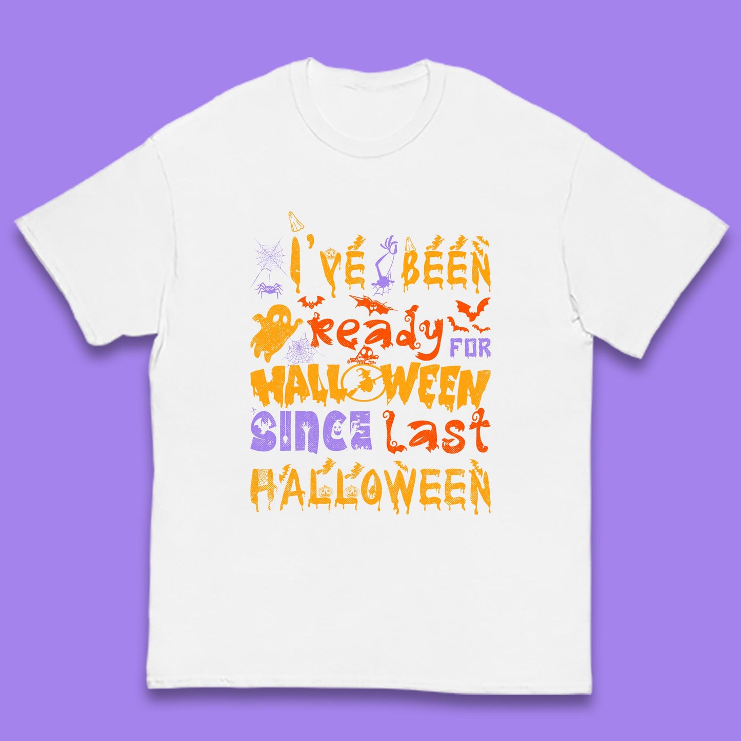I've Been Ready For Halloween Since Last Halloween Pumpkin Spice Spooky Vibes Kids T Shirt