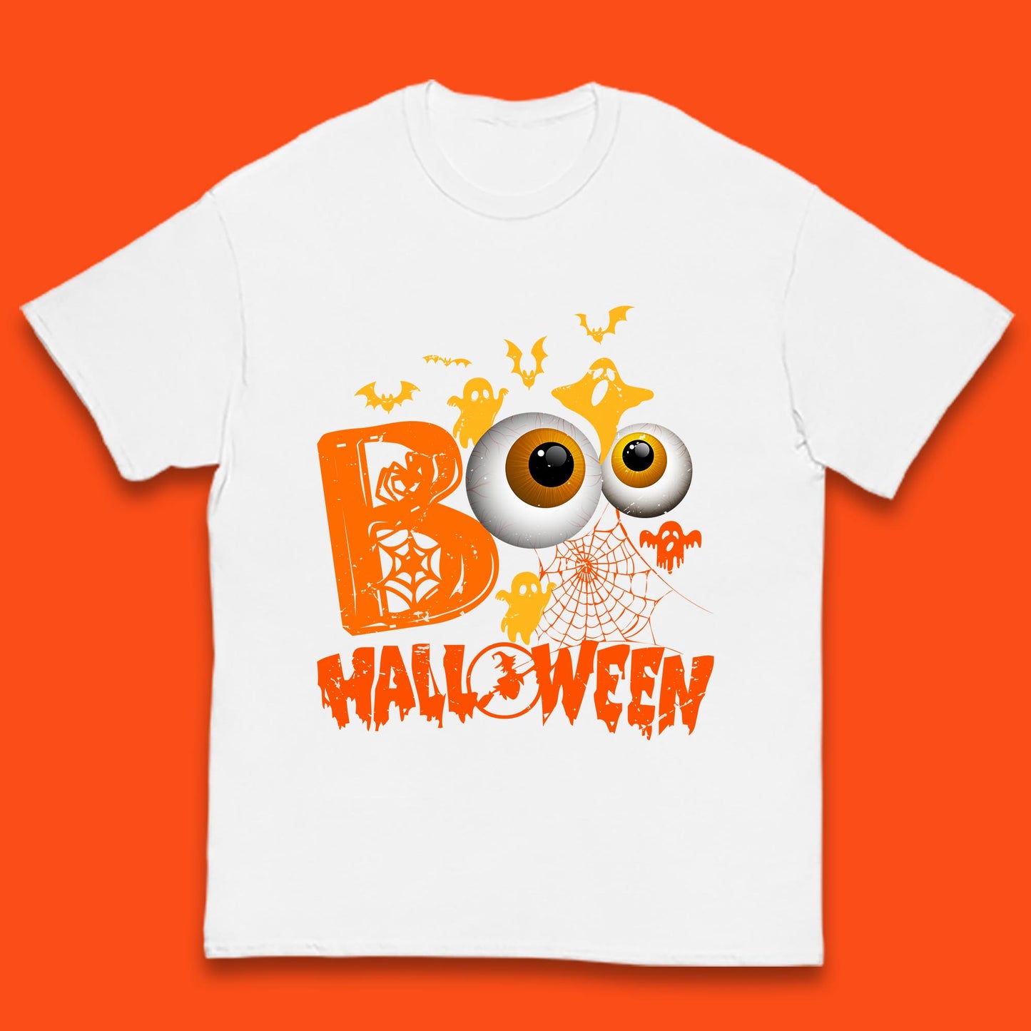 Halloween Spooky Boo Eye Balls Funny Halloween Boo Ghost Spooky Season Kids T Shirt