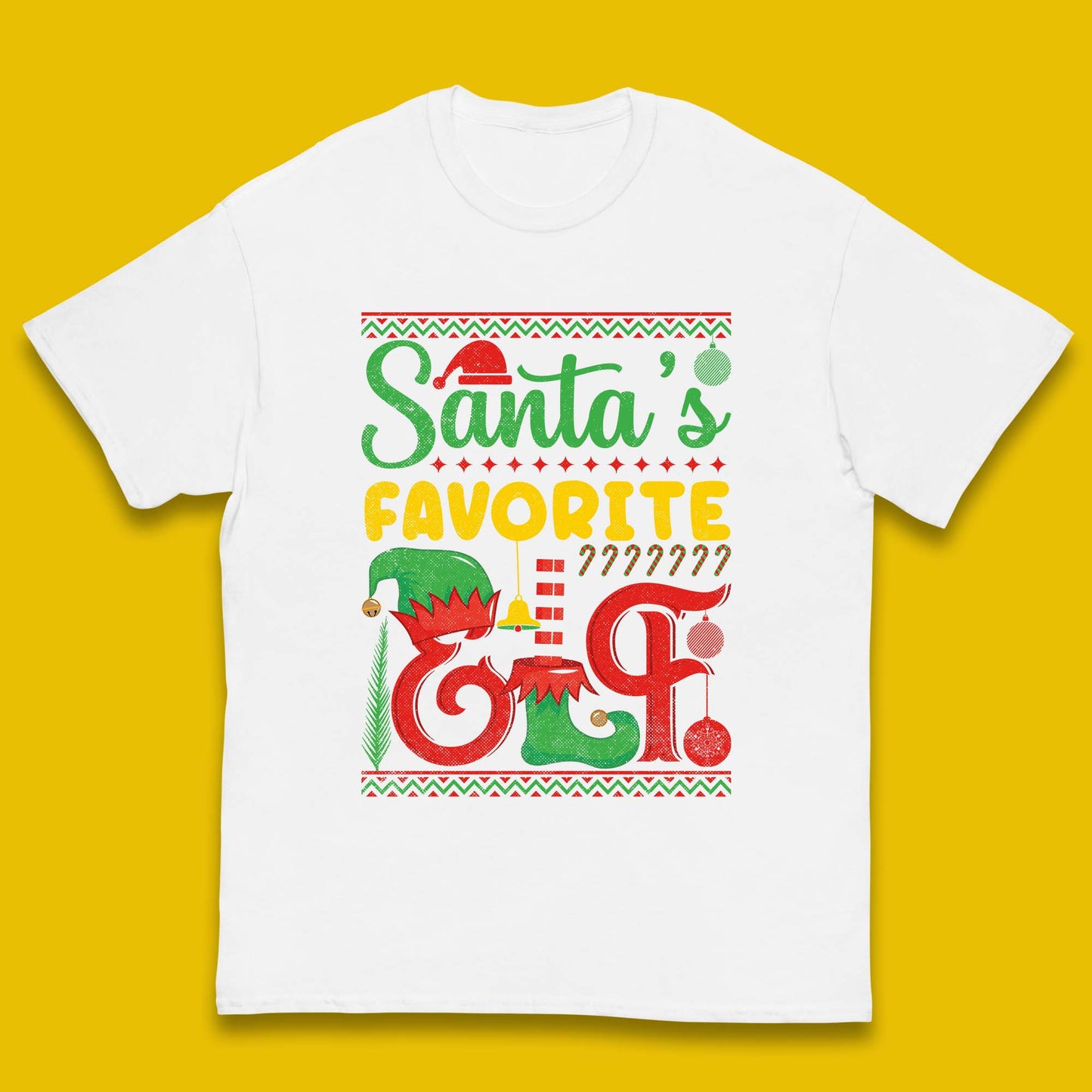 christmas santas favorite elf costume t shirt
