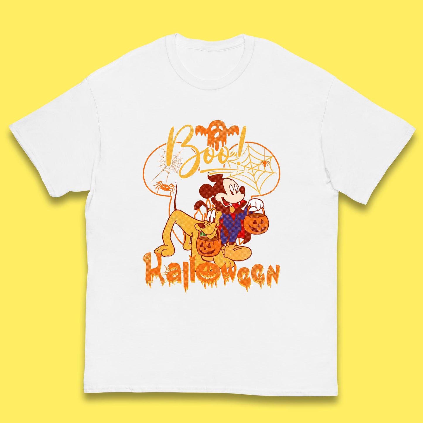 Boo Halloween Mickey Mouse And Pluto Friends Disney Halloween Disneyland Trip Kids T Shirt