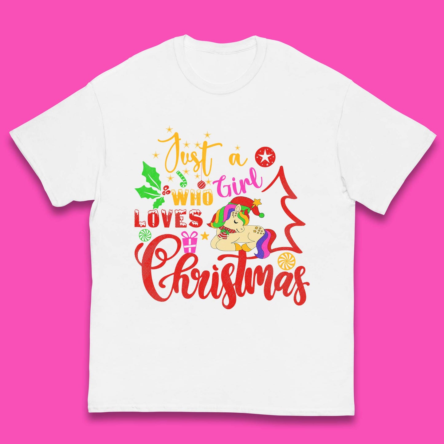 Unicorn Christmas Kids T-Shirt