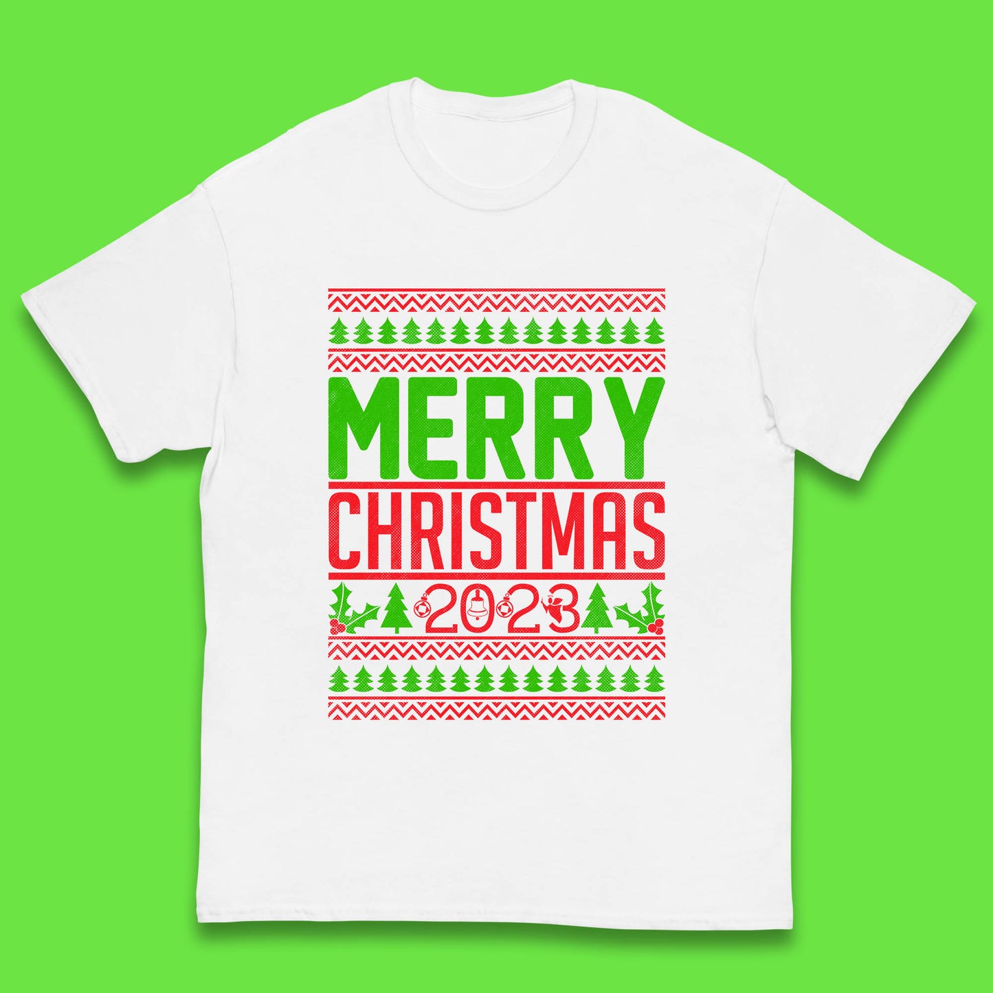 Merry Christmas 2023 Winter Holiday Festive Celebration Xmas Gift Kids T Shirt