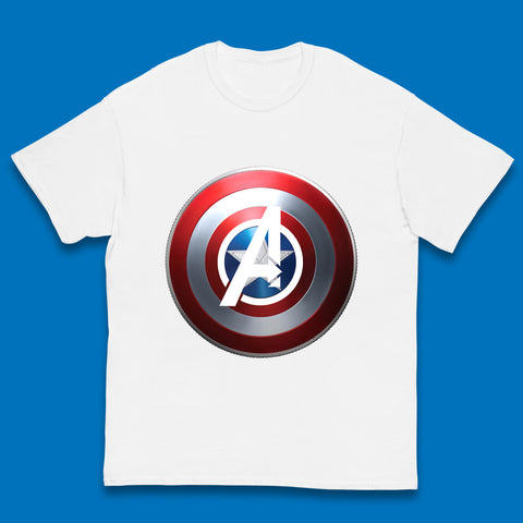 Captain America's Shield Marvel Avengers Captain America Cosplay The Captain Steven Rogers Kids T Shirt