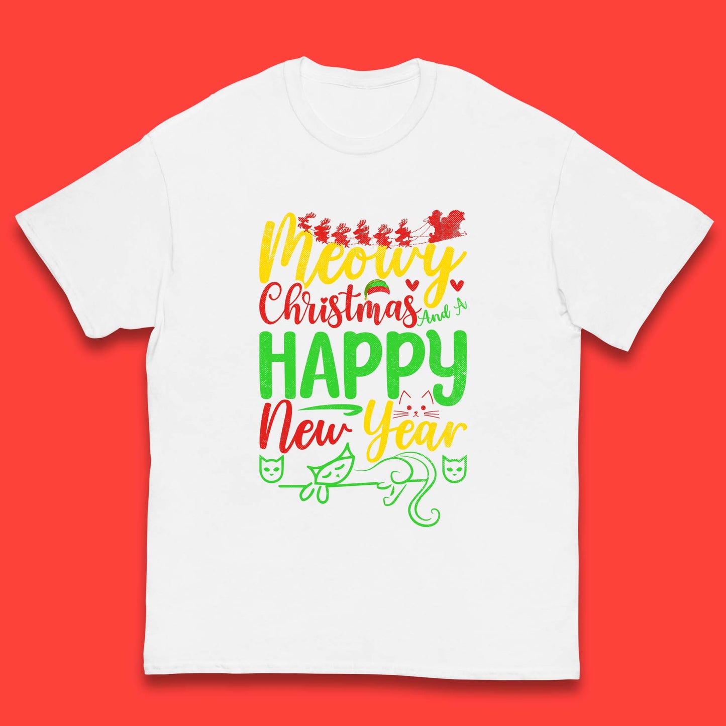 meowy christmas t shirt