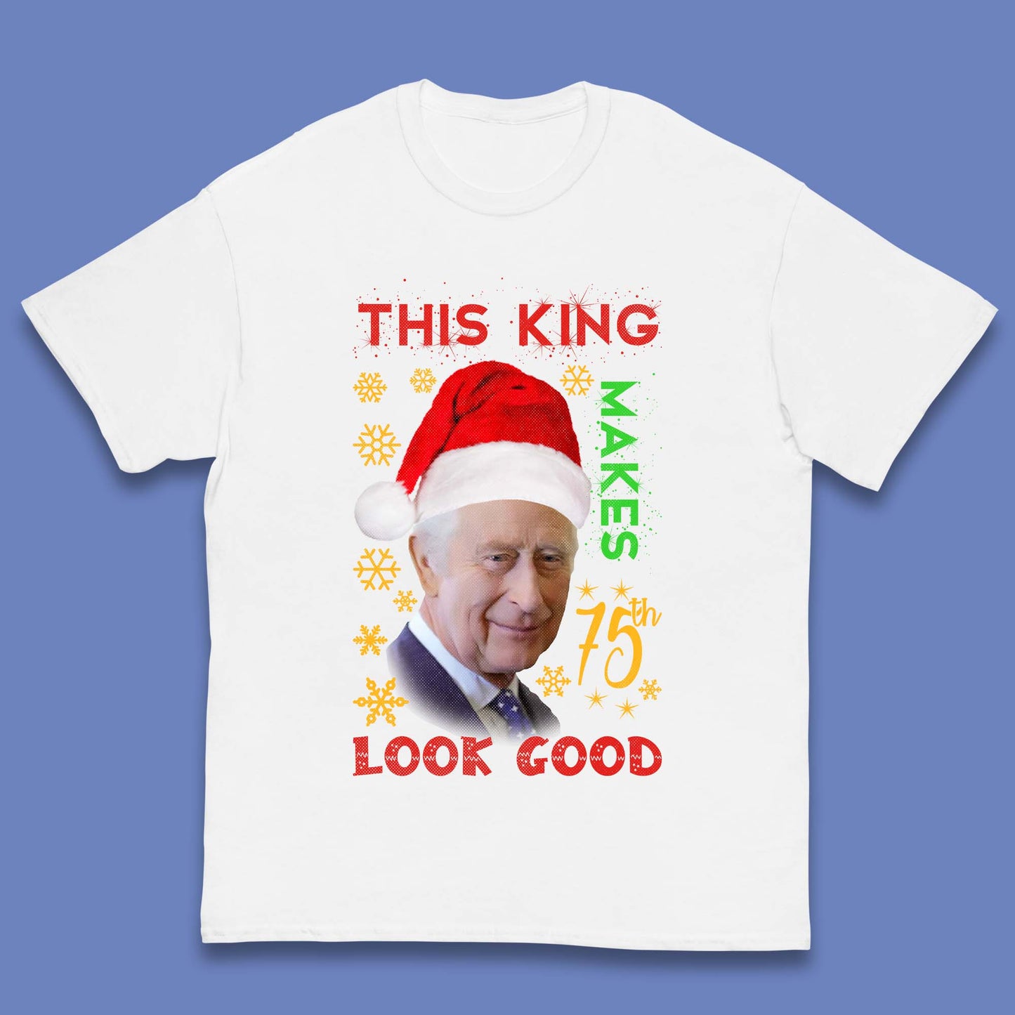 King Charles III Christmas Kids T-Shirt