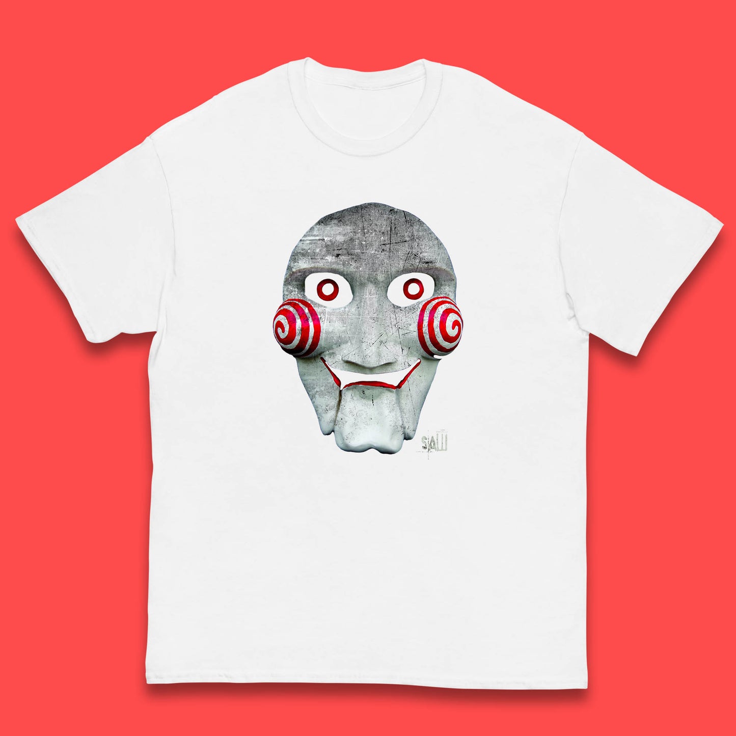 Vintage Saw Jigsaw Halloween Horror Movie Character Halloween Killer Kids T Shirt