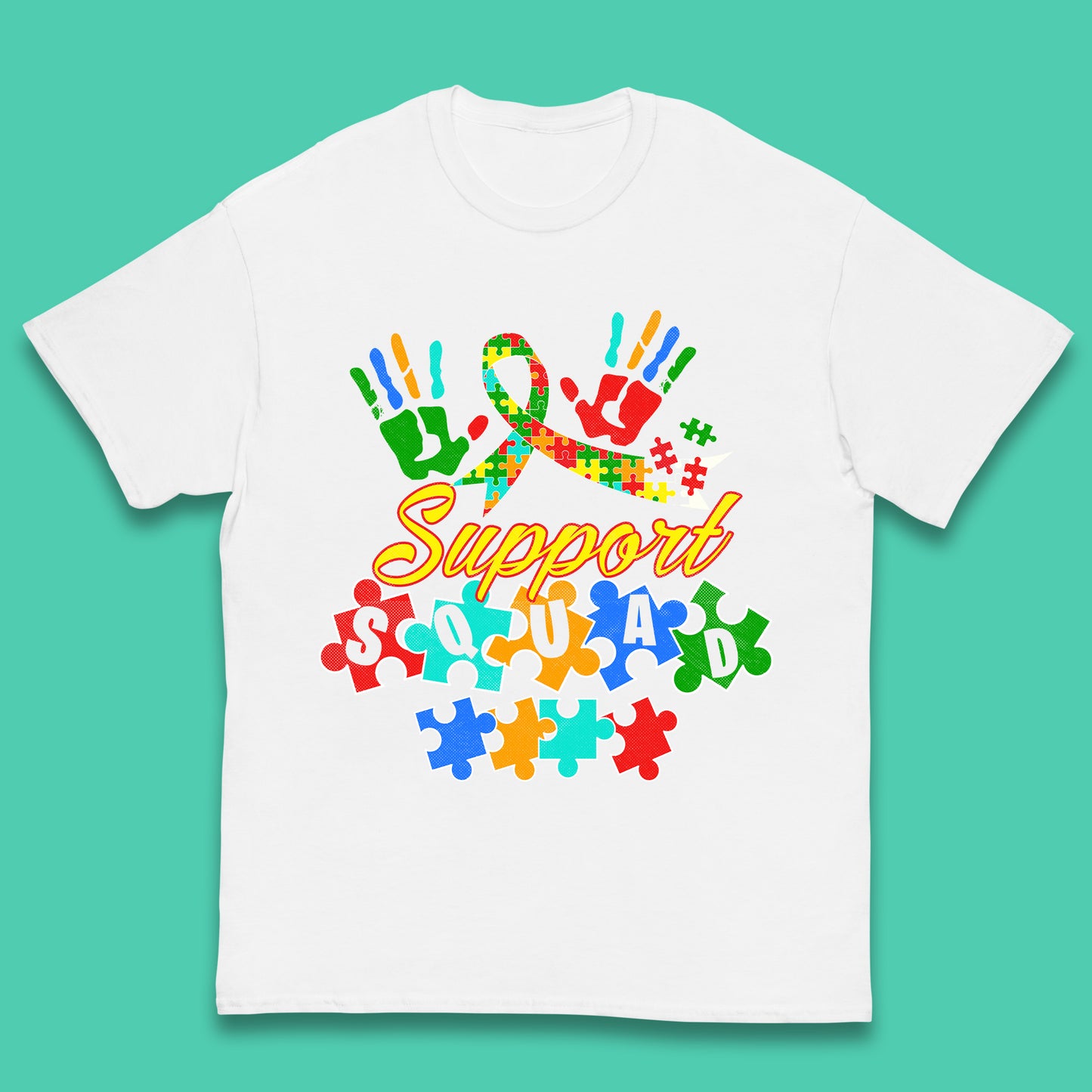 Autism Support Squad Kids T-Shirt