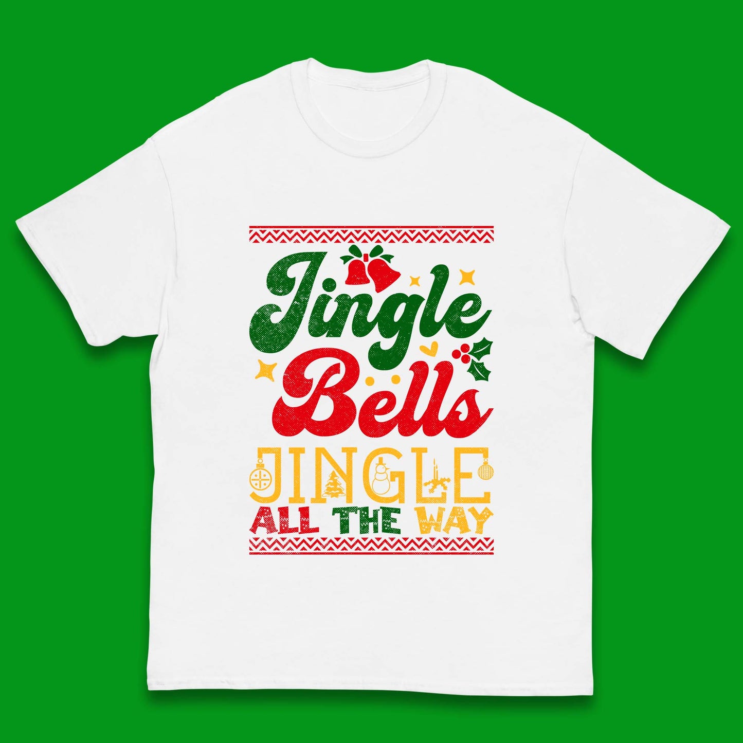 jingle bell christmas kids t shirt