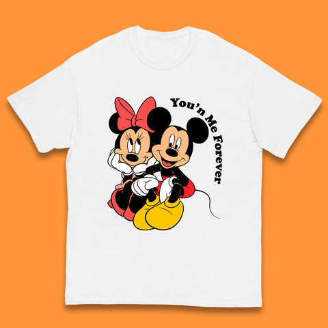 You'n Me Forever Disney Mickey & Minnie Mouse Disneyland Cartoon Characters Disney World Walt Disney Kids T Shirt