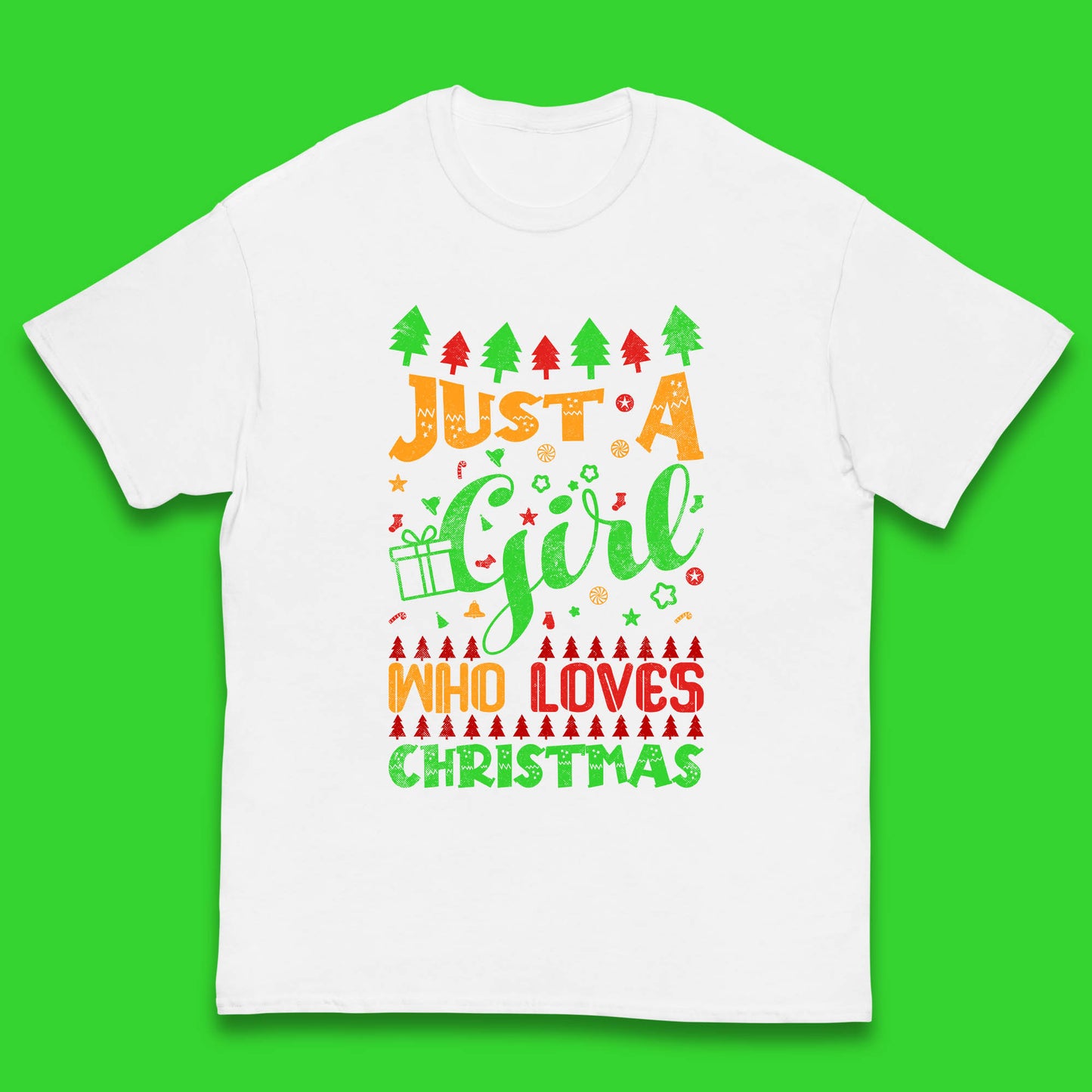 just a girl who loves christmas t shirt