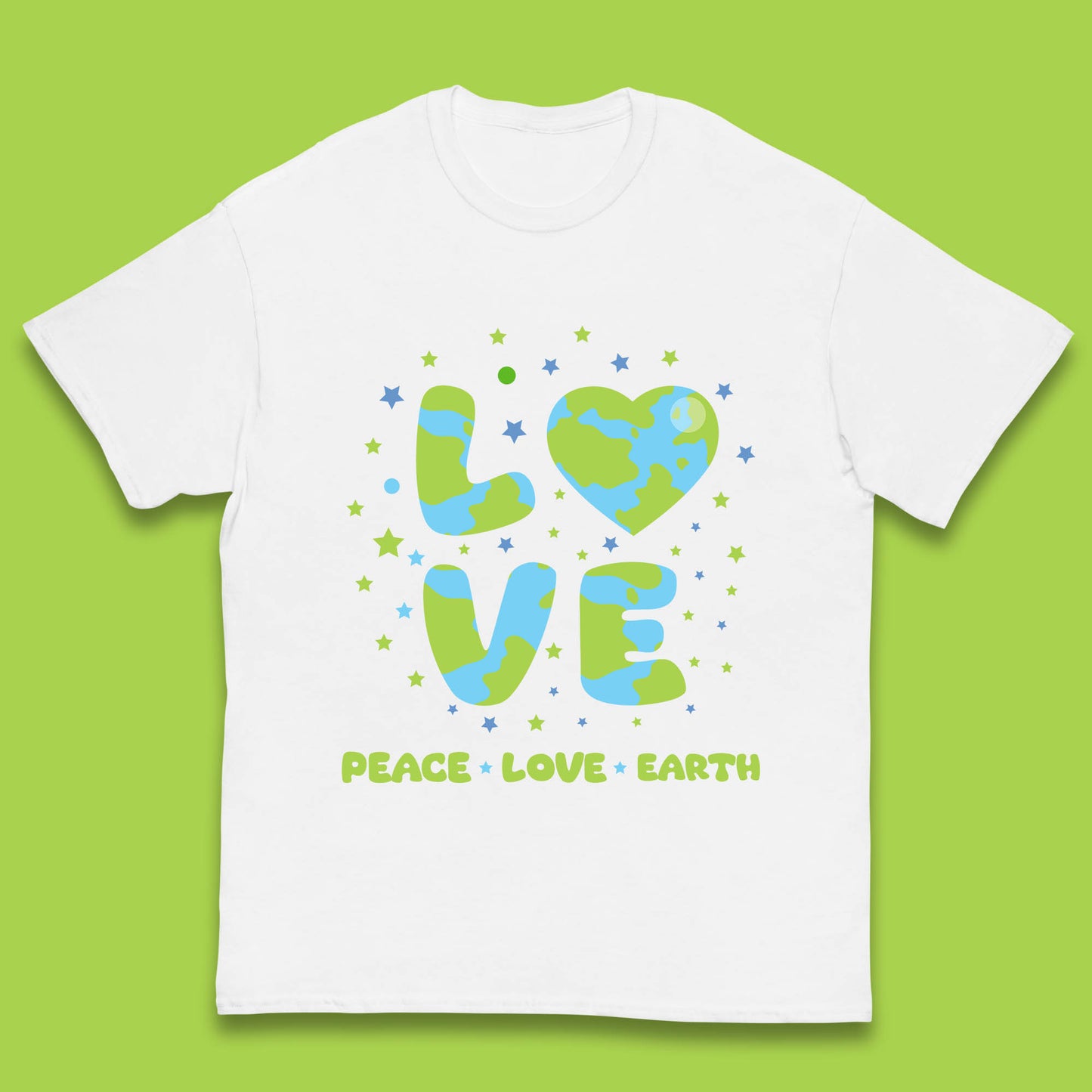 Peace Love Earth Environmental Climate Change Save The Earth Kids T Shirt