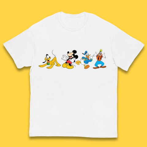 Mickey And Friends Mickey Mouse Daisy Duck Pluto Goofy Donald Duck Disney Group Disney Best Friends Kids T Shirt