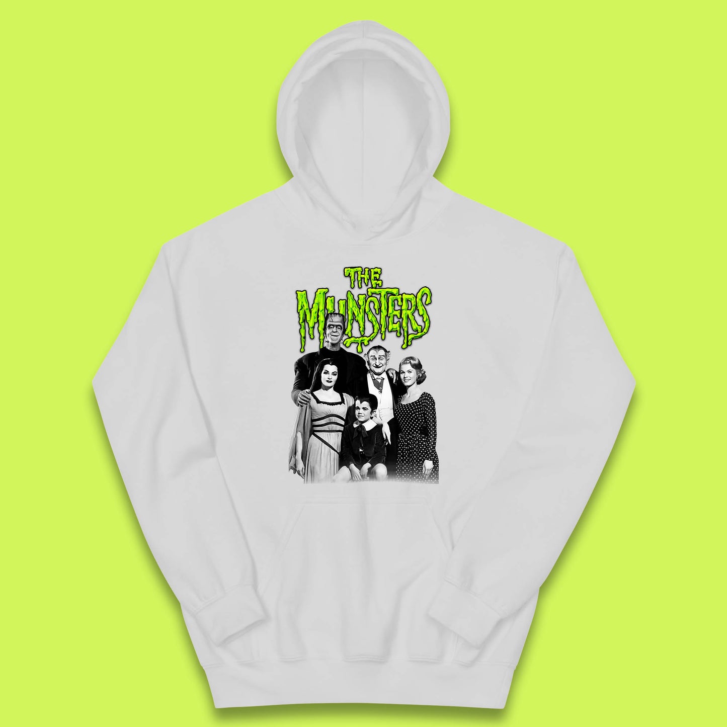 Vintage The Munsters Family TV Series Halloween Frankenstein Horror Scary Kids Hoodie