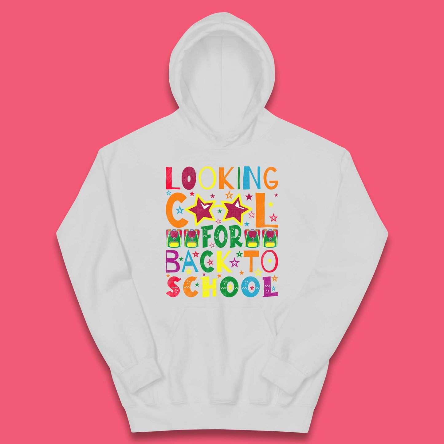 Looking Cool For Back To School First Day Of School Welcome First Day Kids Hoodie